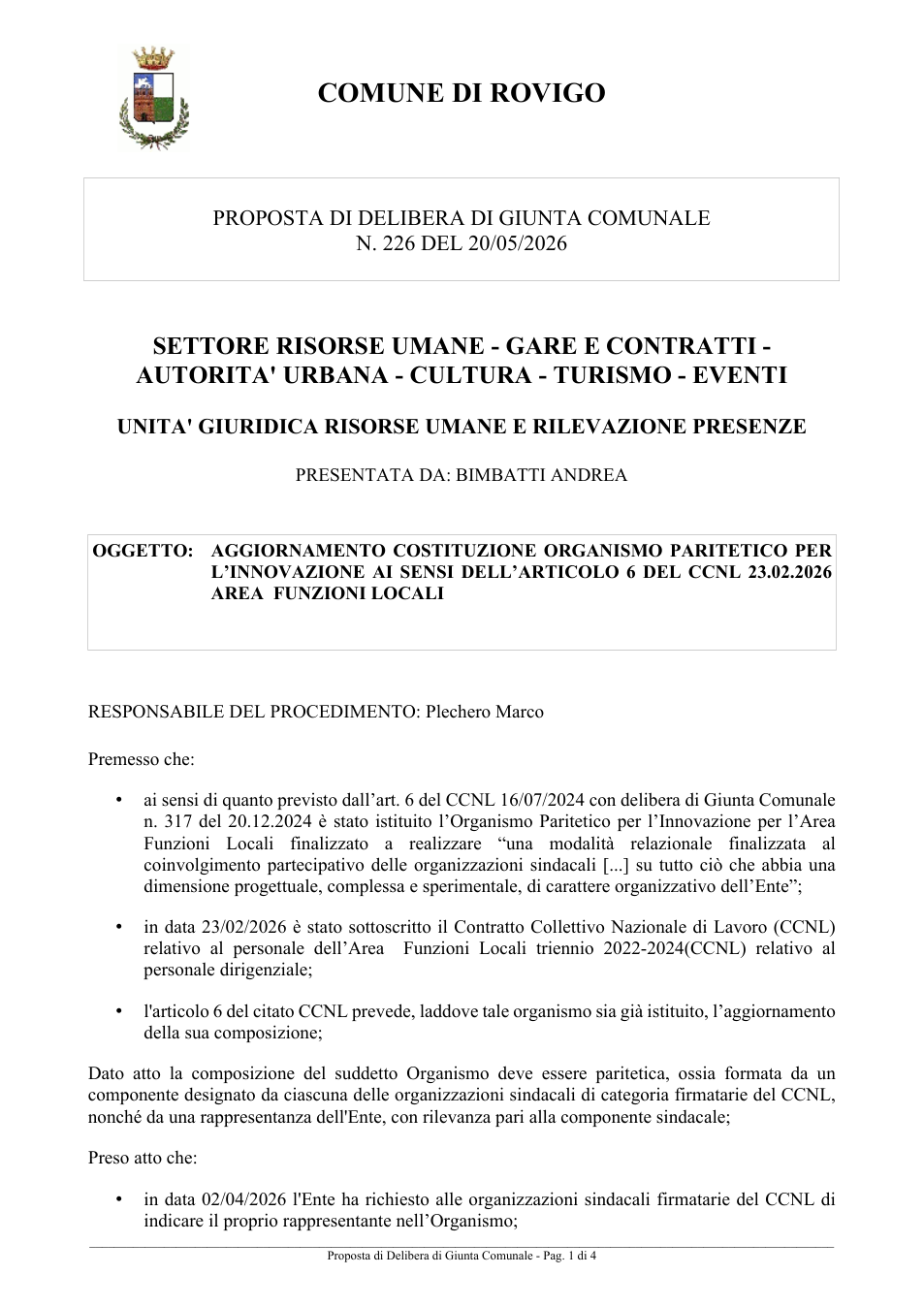 Pagina 1 del documento