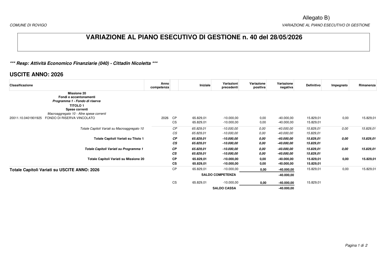 Pagina 1 del documento