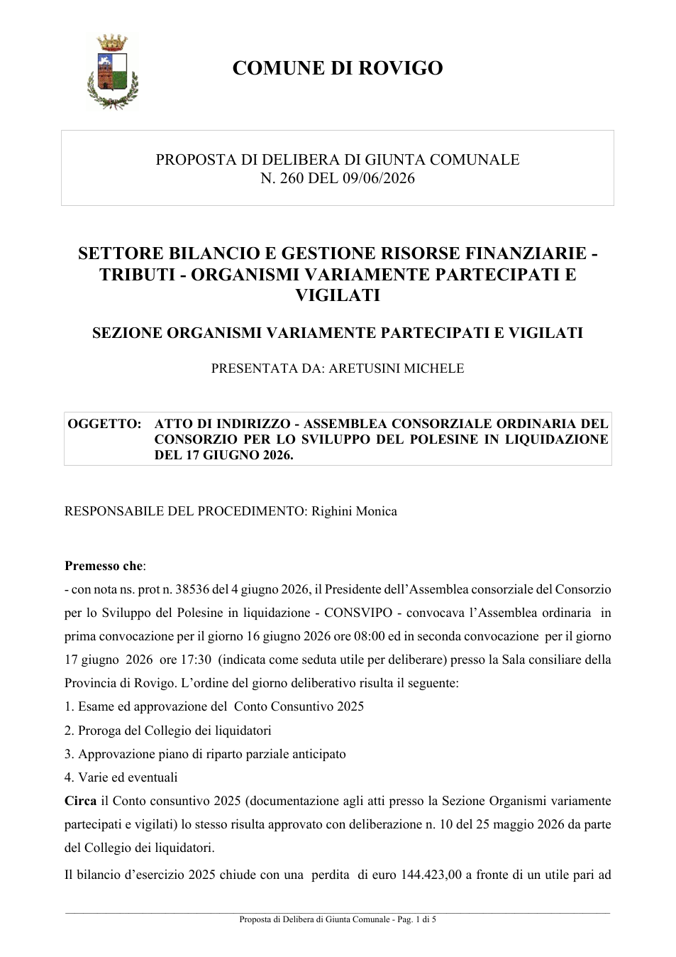 Pagina 1 del documento