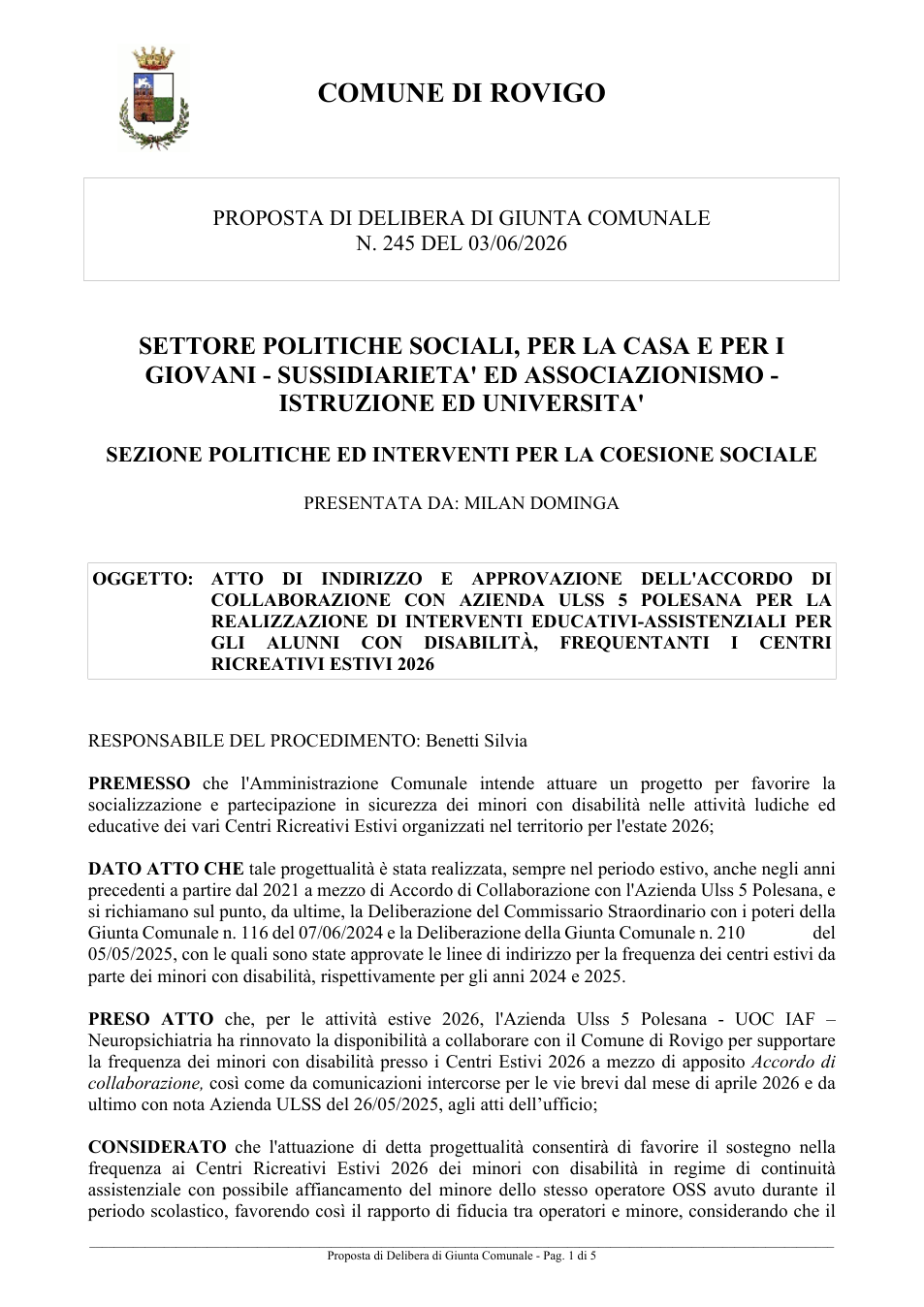 Pagina 1 del documento