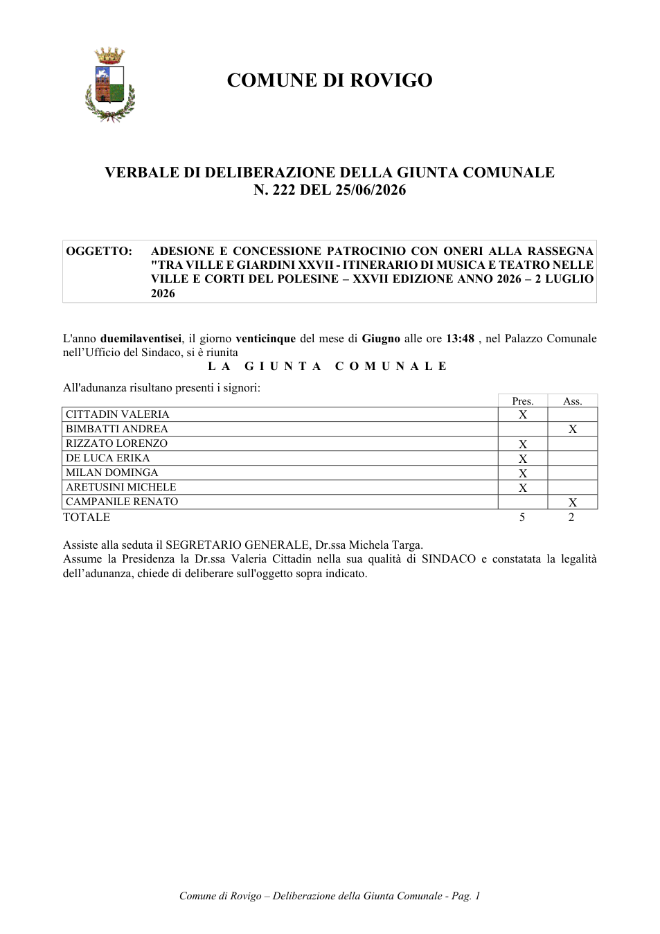 Pagina 1 del documento
