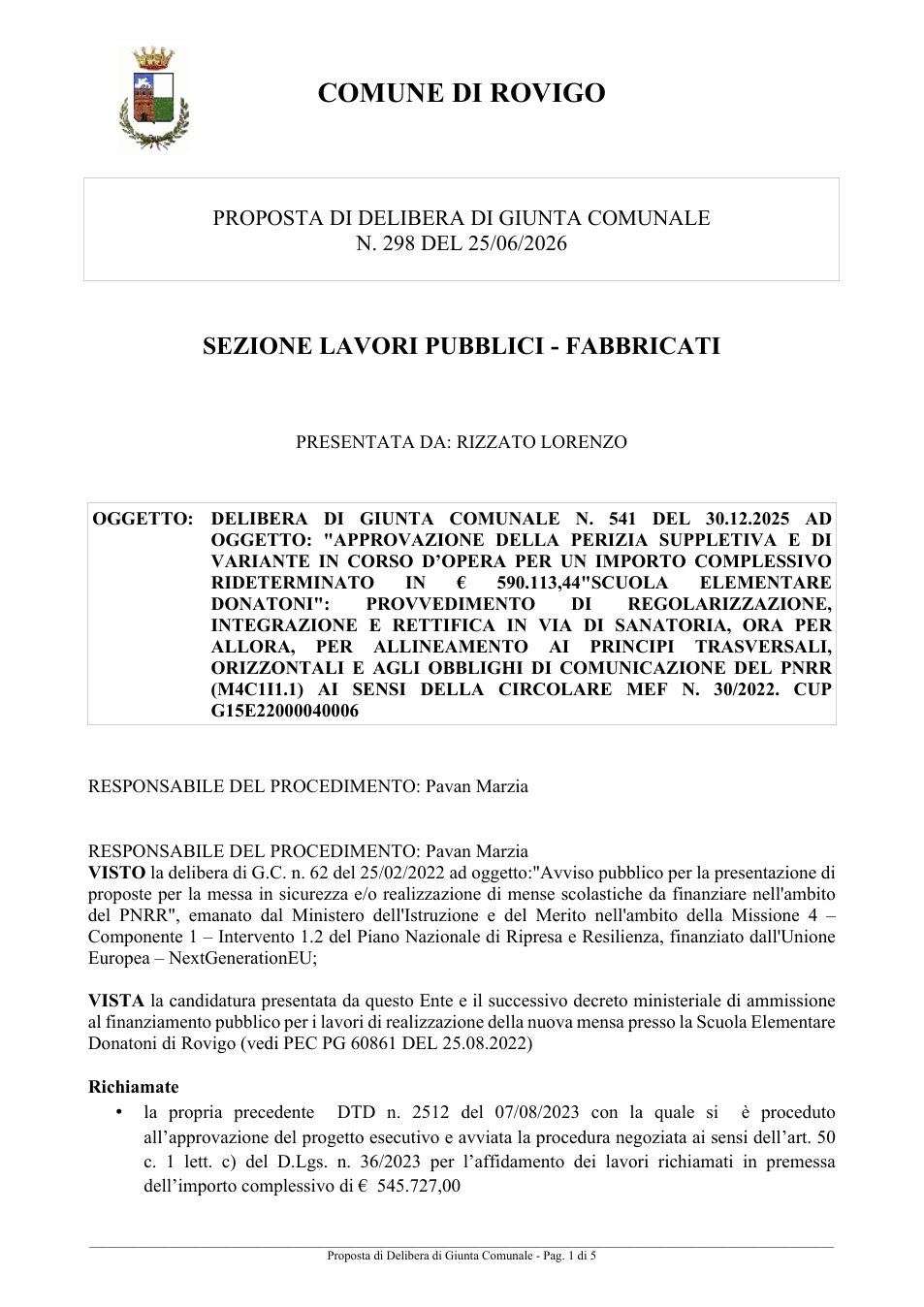 Pagina 1 del documento