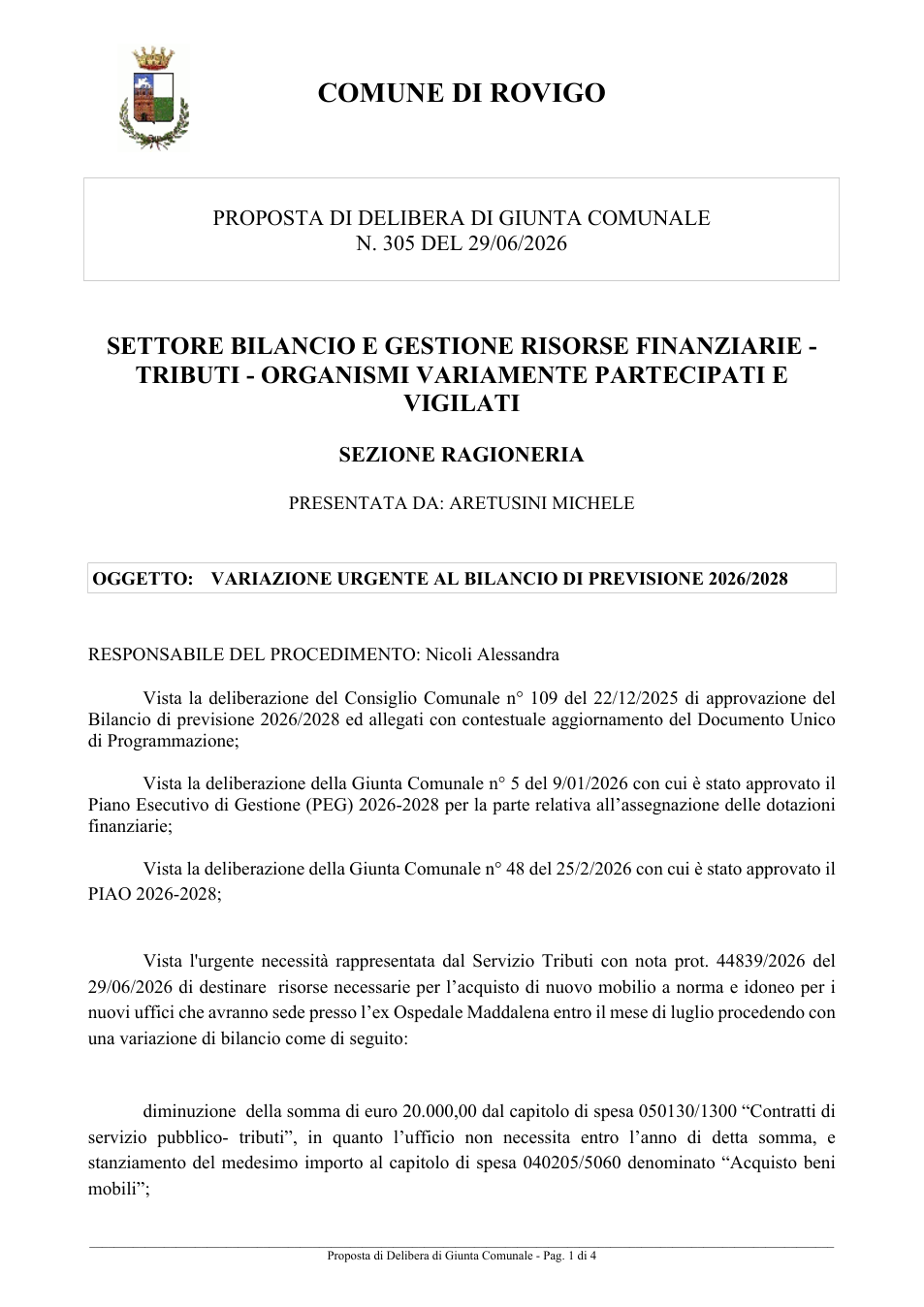 Pagina 1 del documento