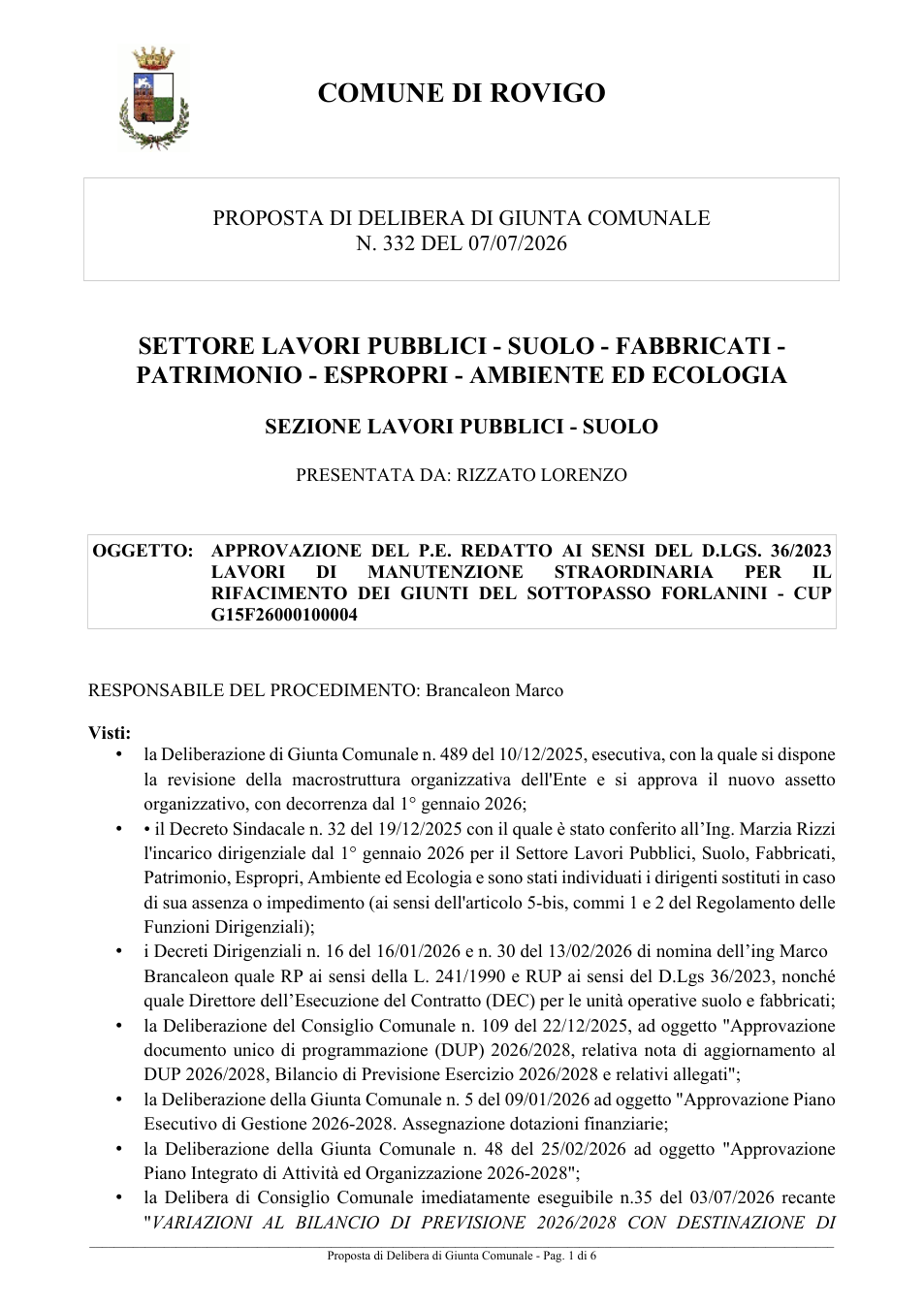 Pagina 1 del documento
