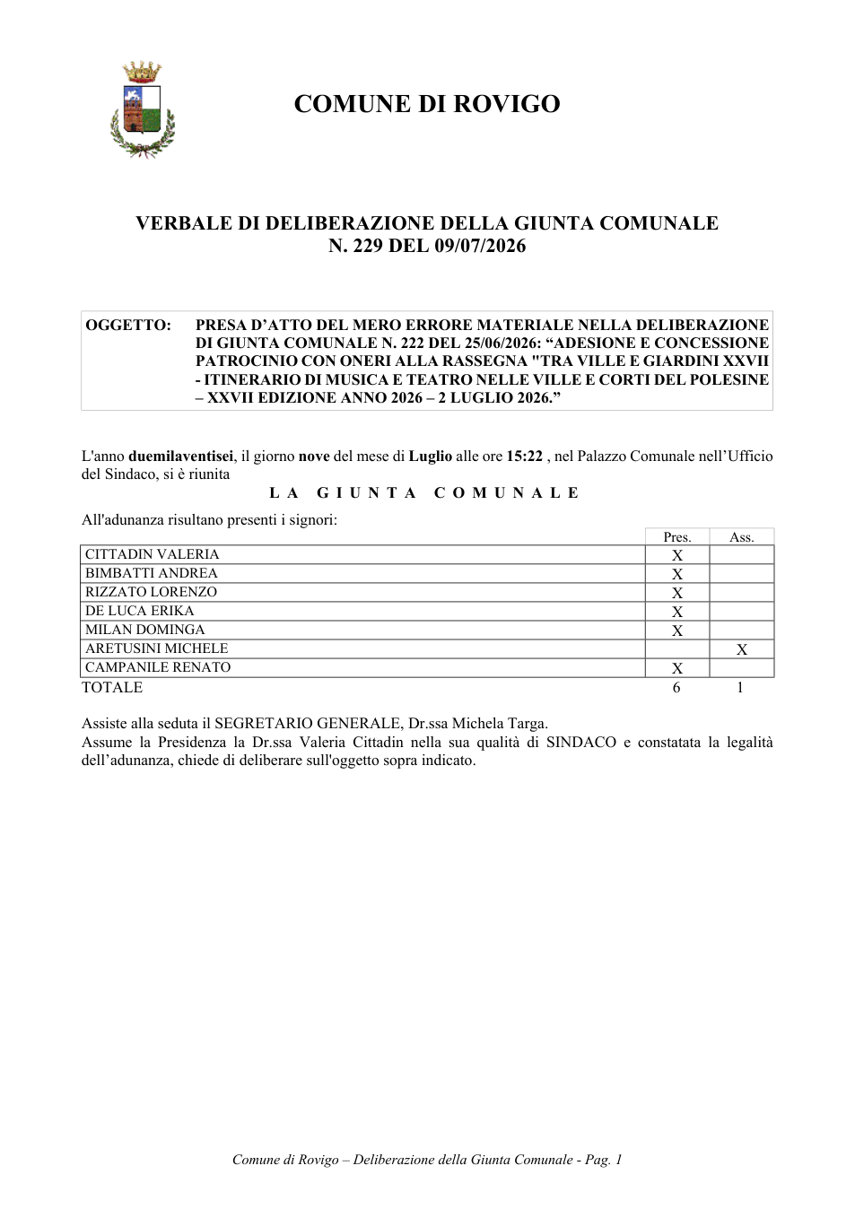 Pagina 1 del documento