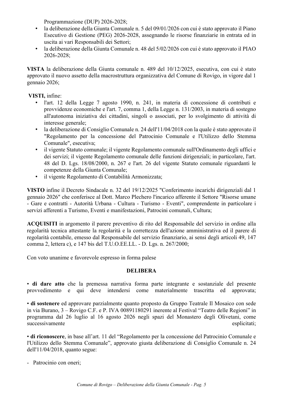 Pagina 5 del documento