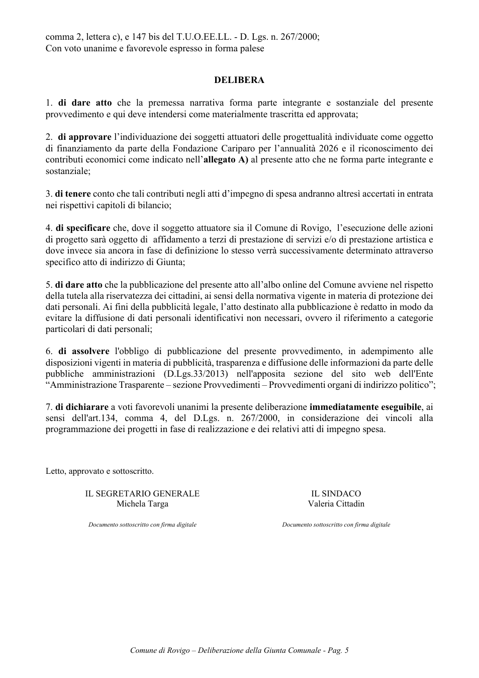 Pagina 5 del documento