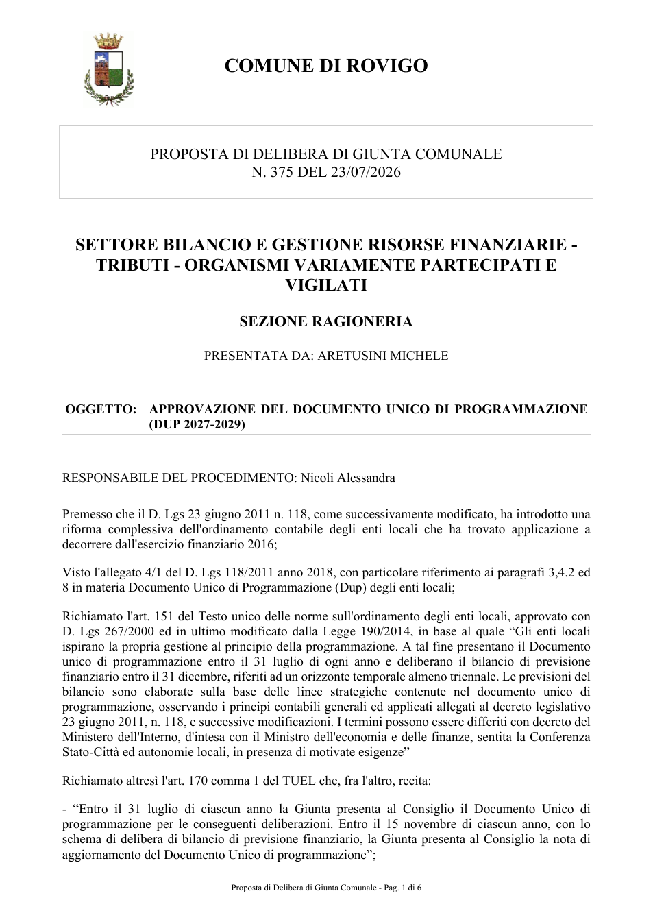 Pagina 1 del documento