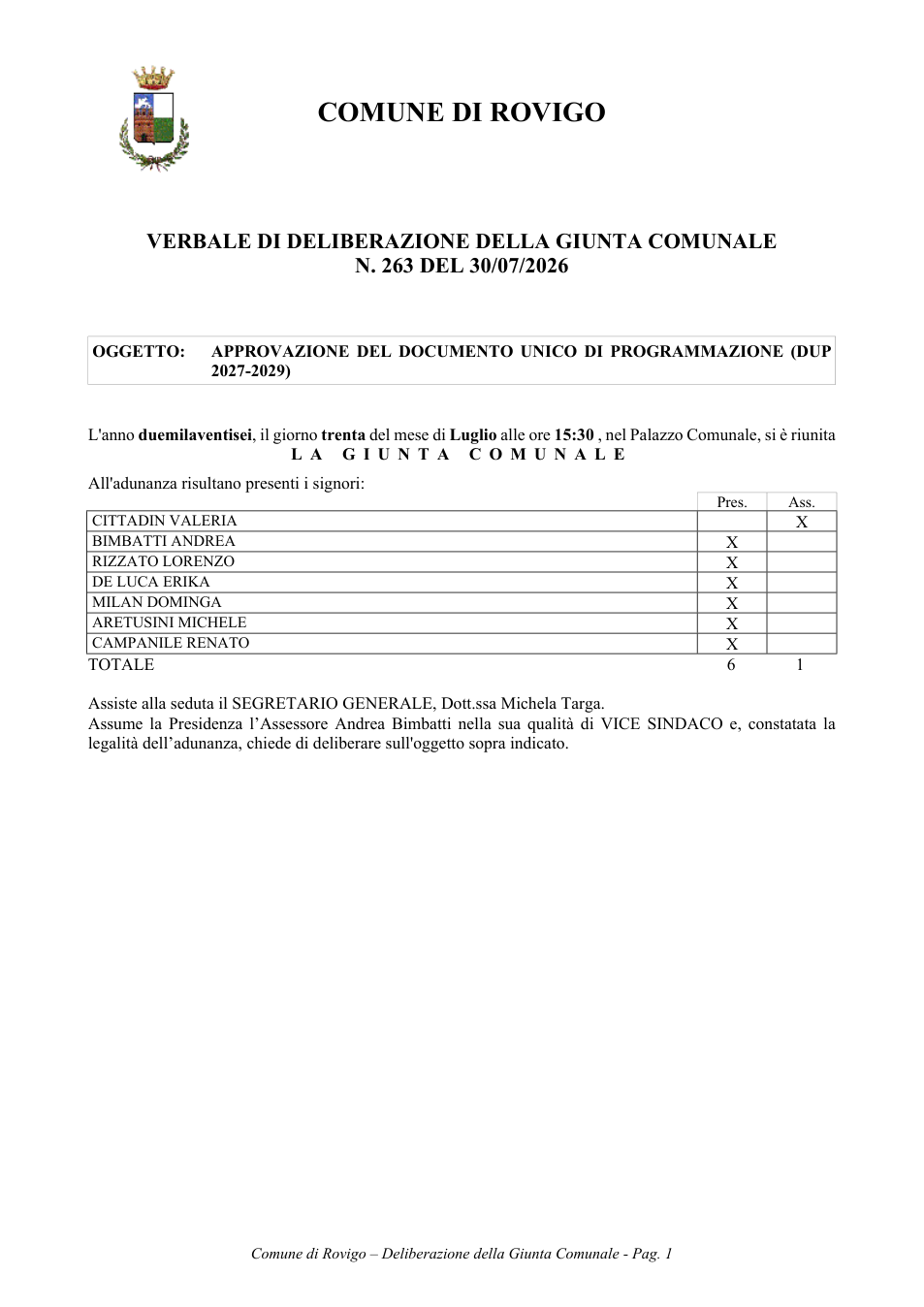 Pagina 1 del documento