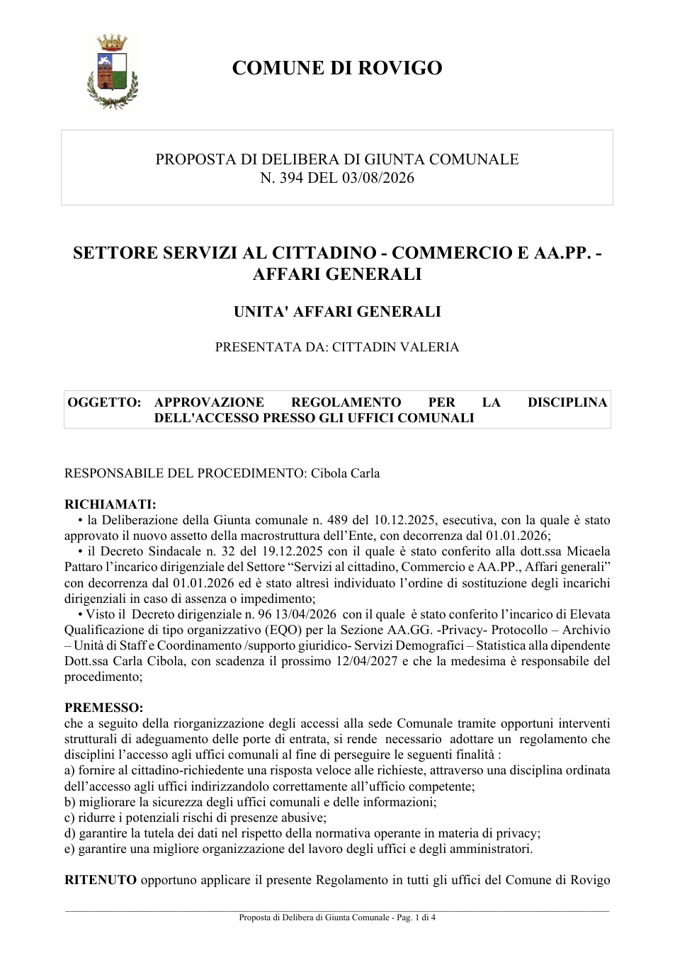 Pagina 1 del documento