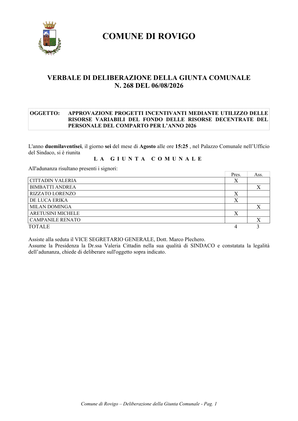 Pagina 1 del documento