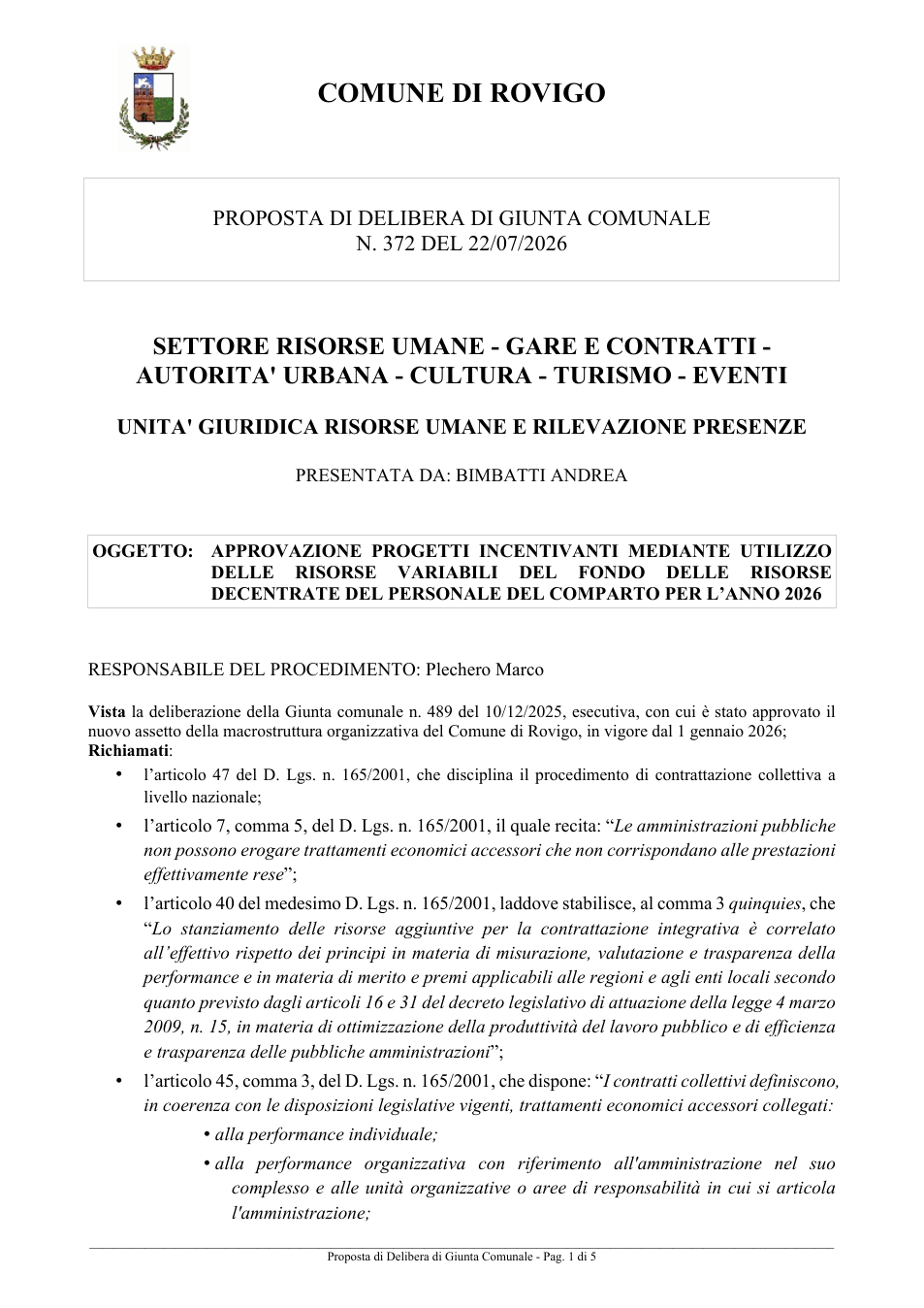 Pagina 1 del documento
