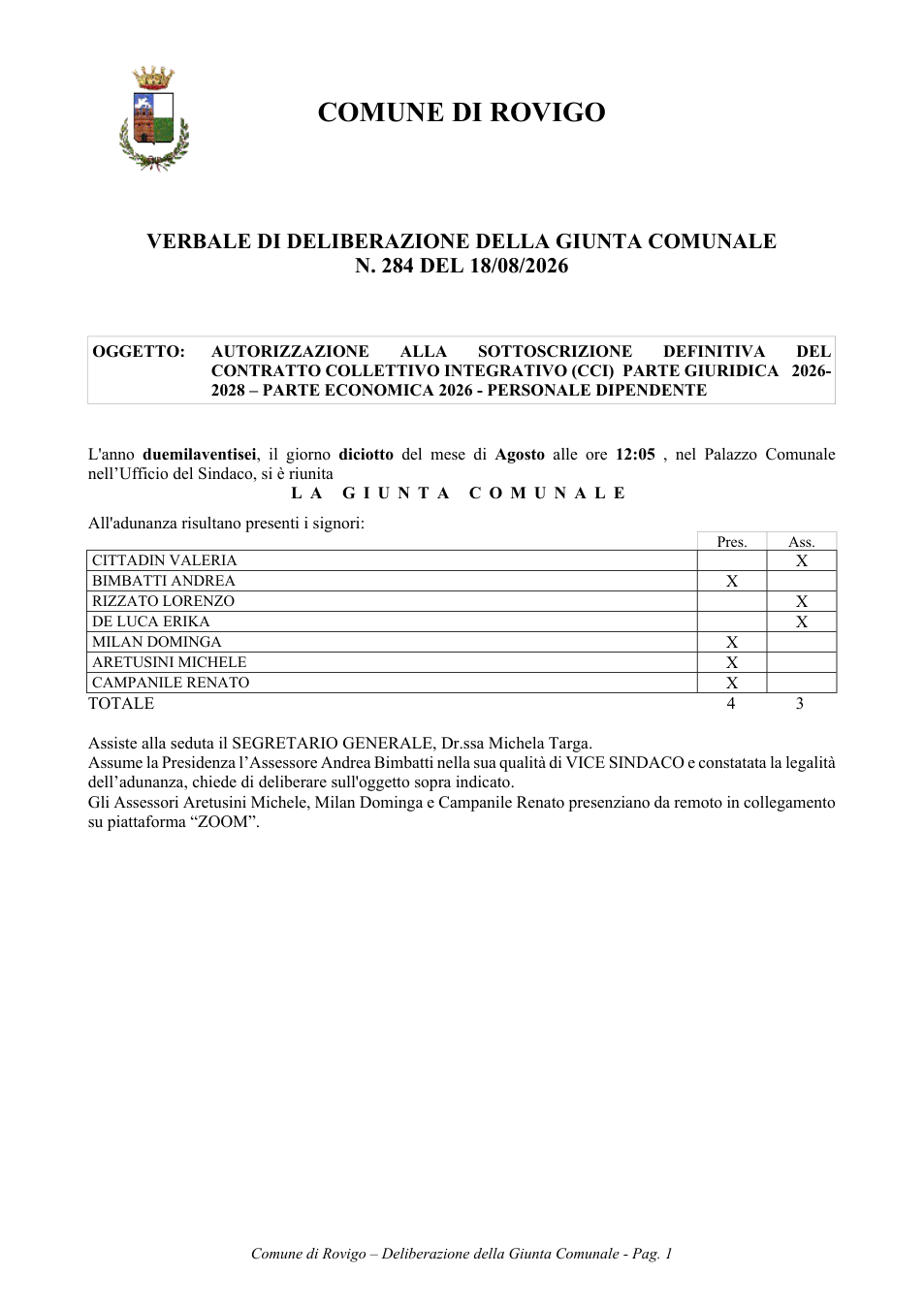 Pagina 1 del documento