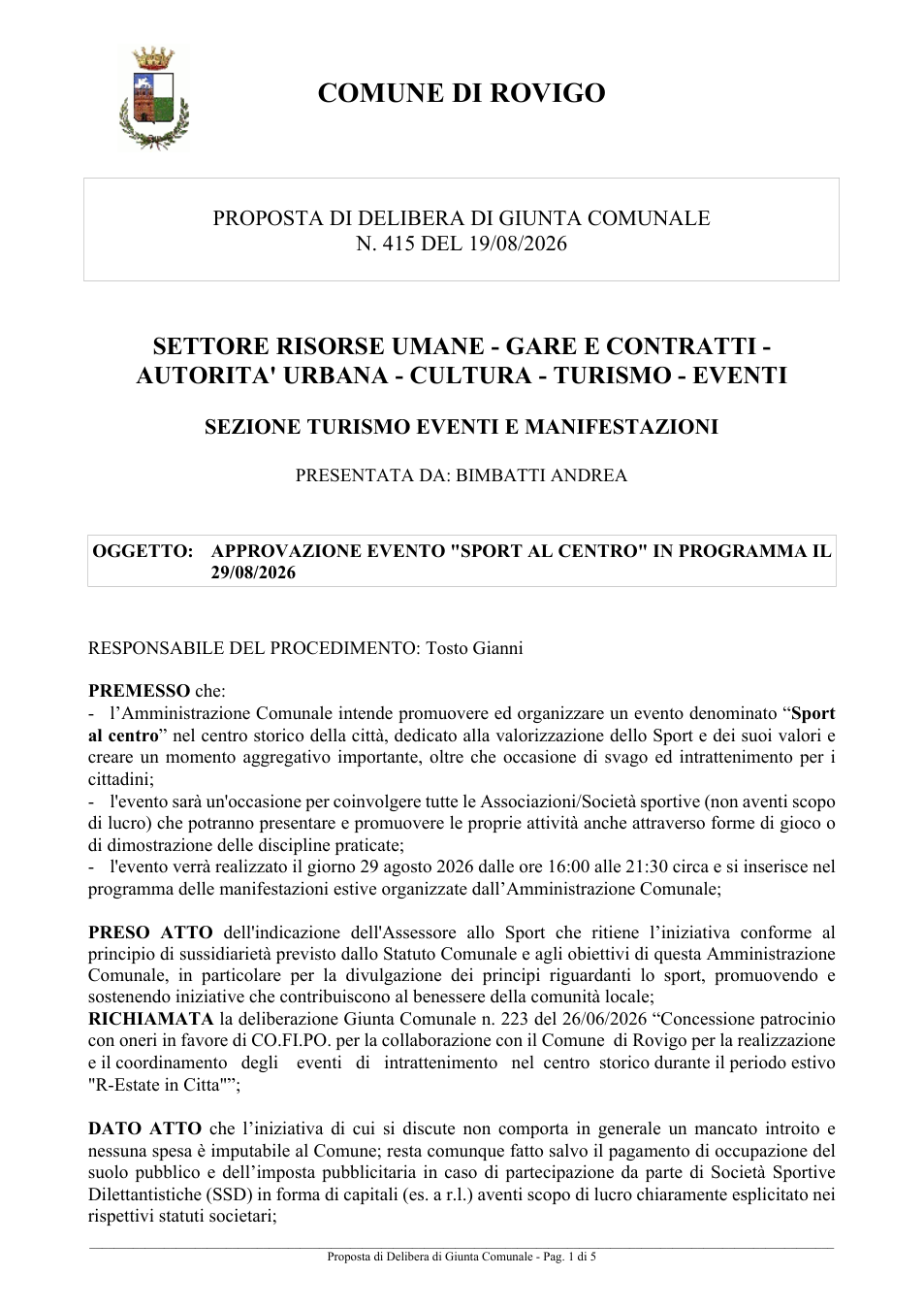 Pagina 1 del documento