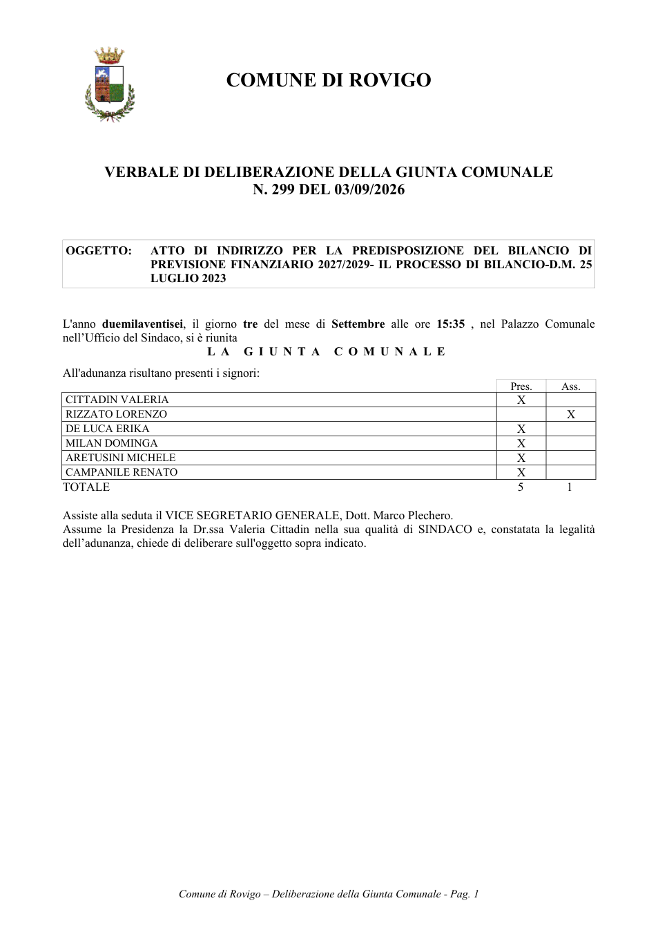 Pagina 1 del documento