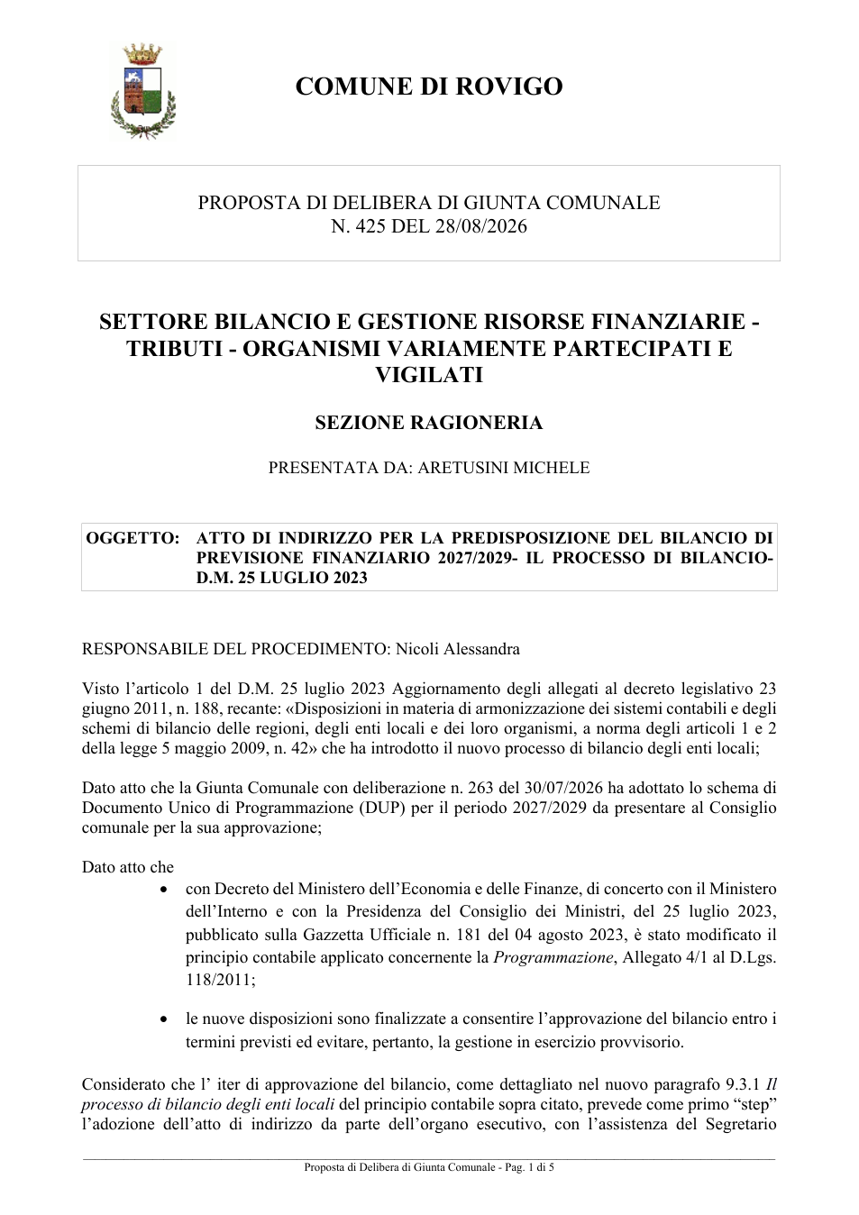 Pagina 1 del documento