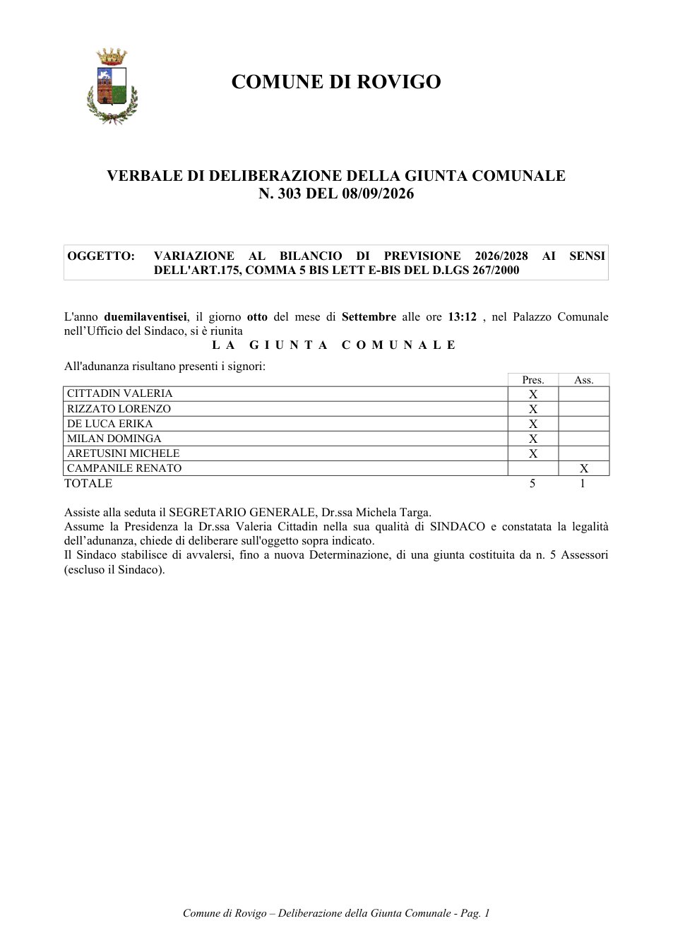 Pagina 1 del documento