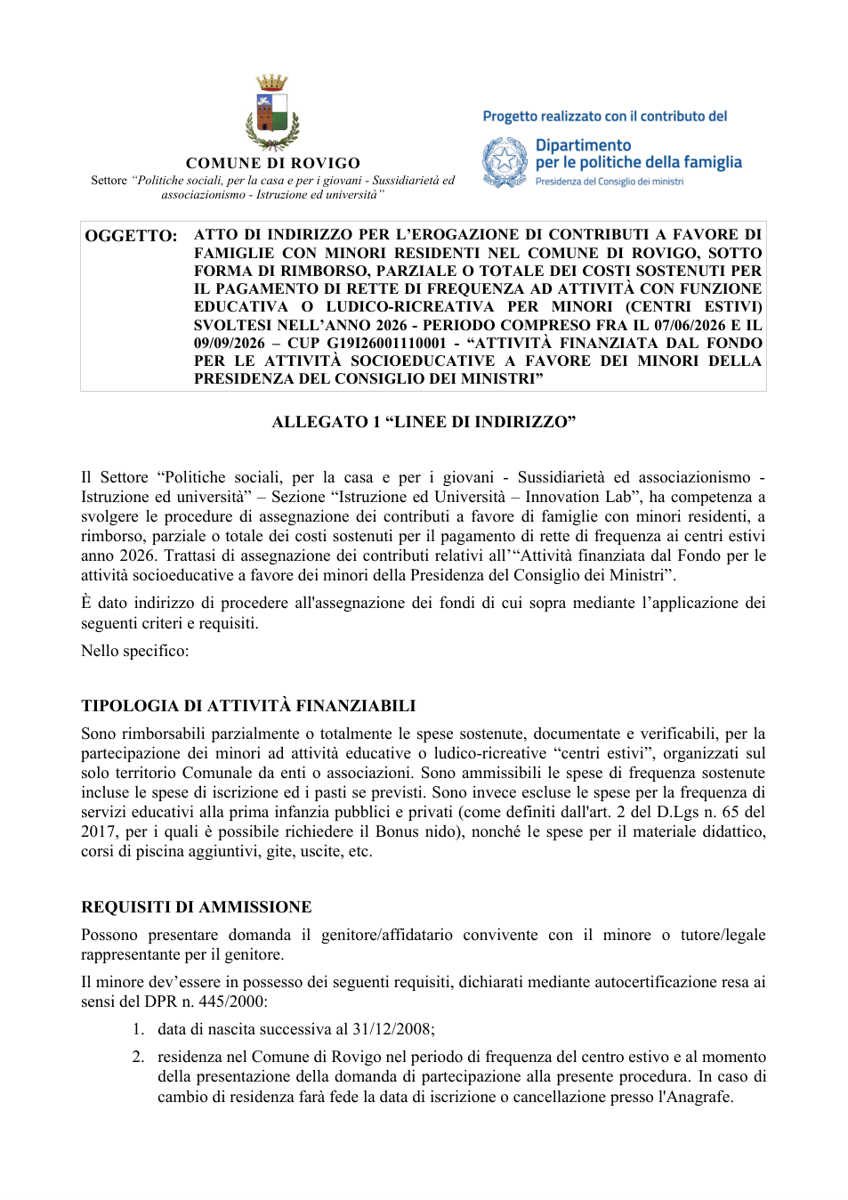 Pagina 1 del documento
