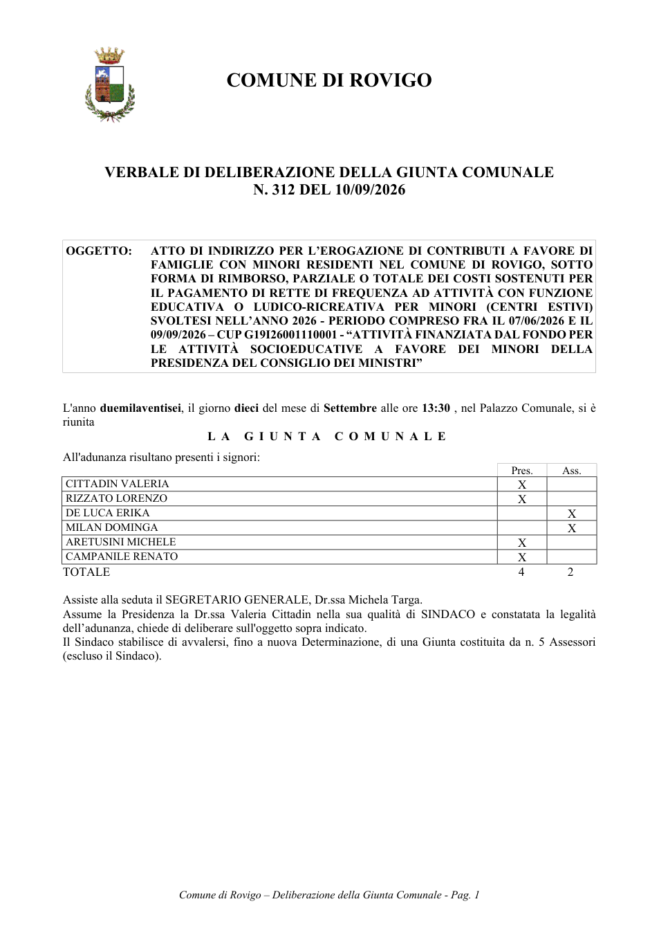 Pagina 1 del documento