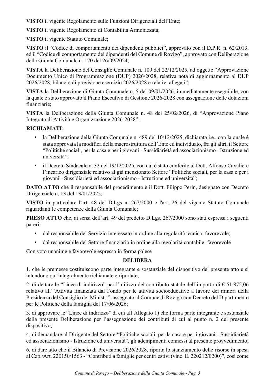 Pagina 5 del documento