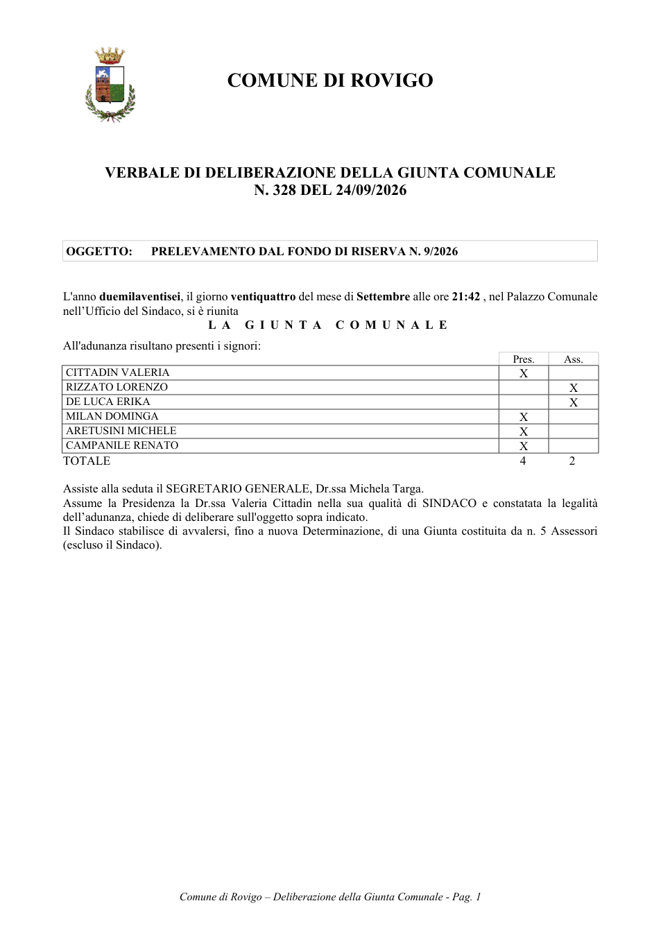 Pagina 1 del documento