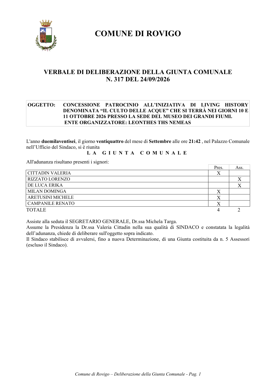 Pagina 1 del documento