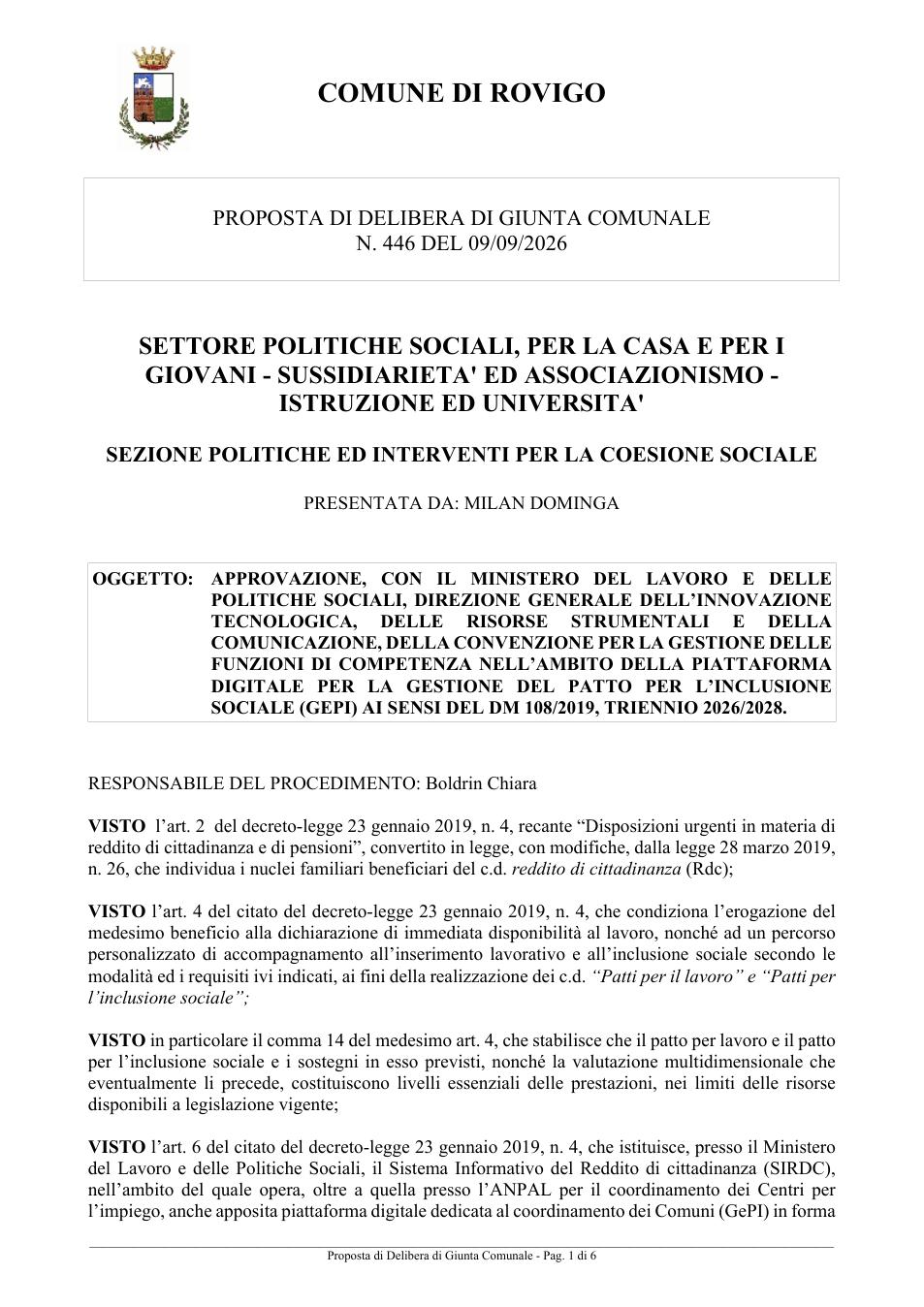 Pagina 1 del documento