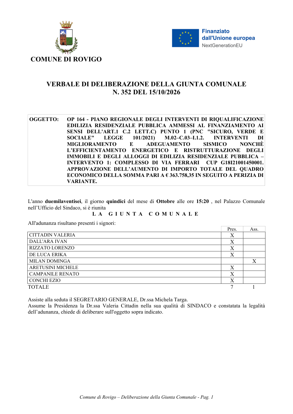 Pagina 1 del documento