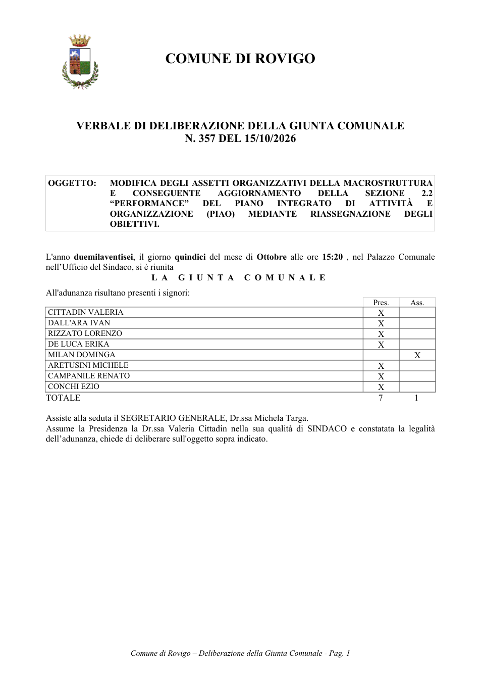 Pagina 1 del documento
