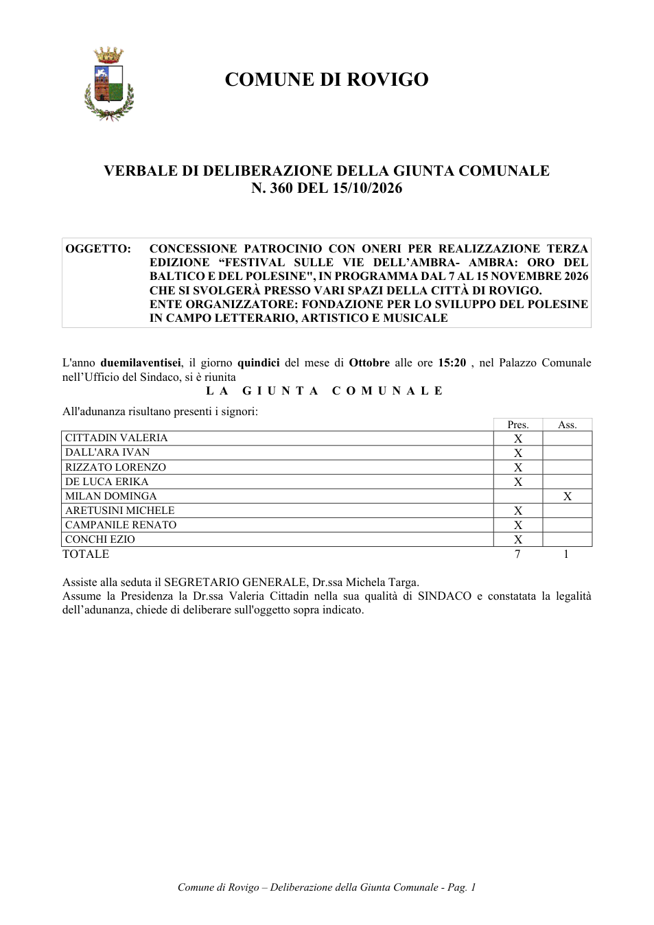 Pagina 1 del documento