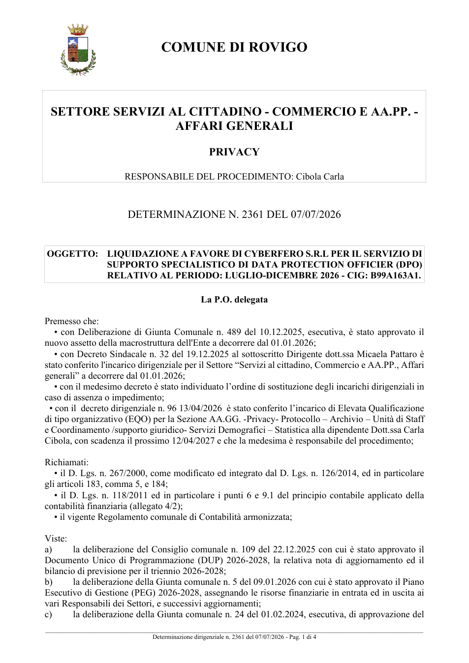 Pagina 1 del documento