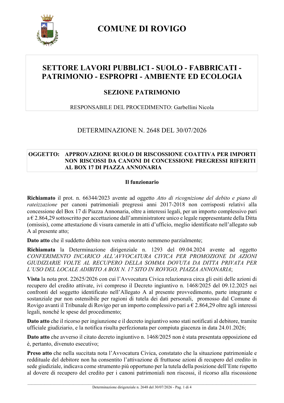 Pagina 1 del documento