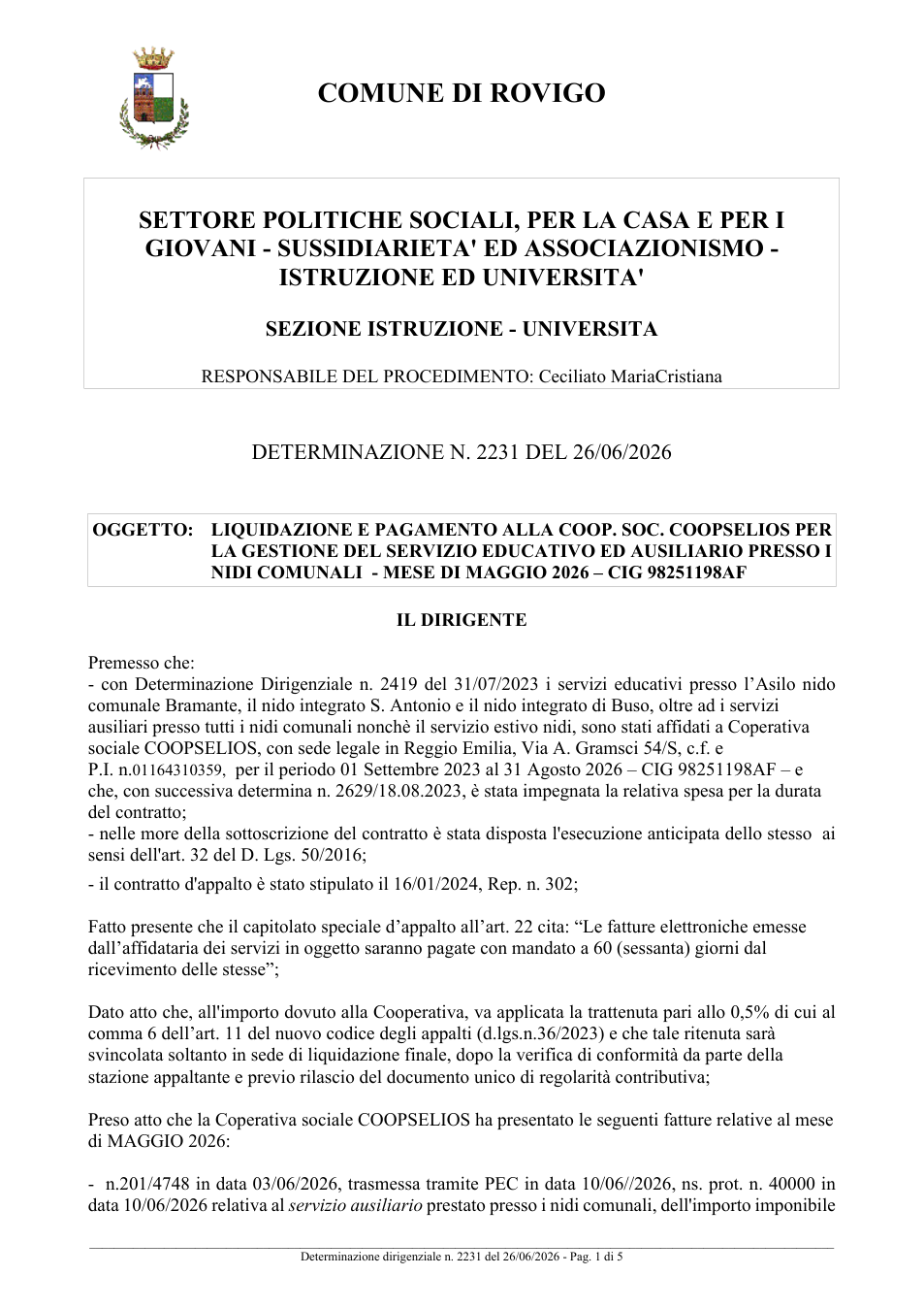 Pagina 1 del documento