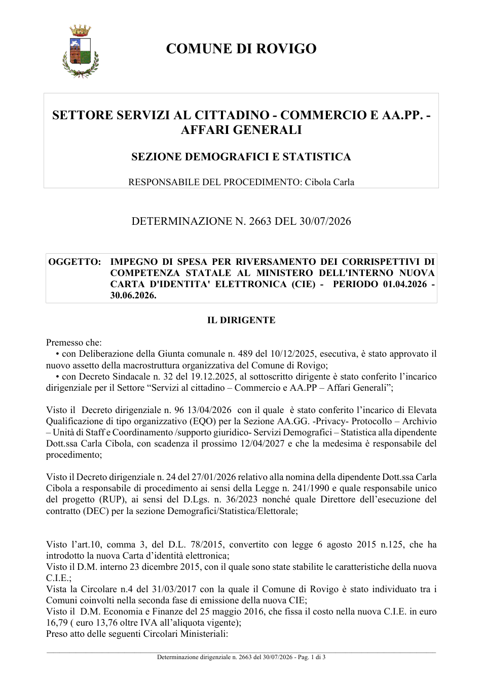 Pagina 1 del documento