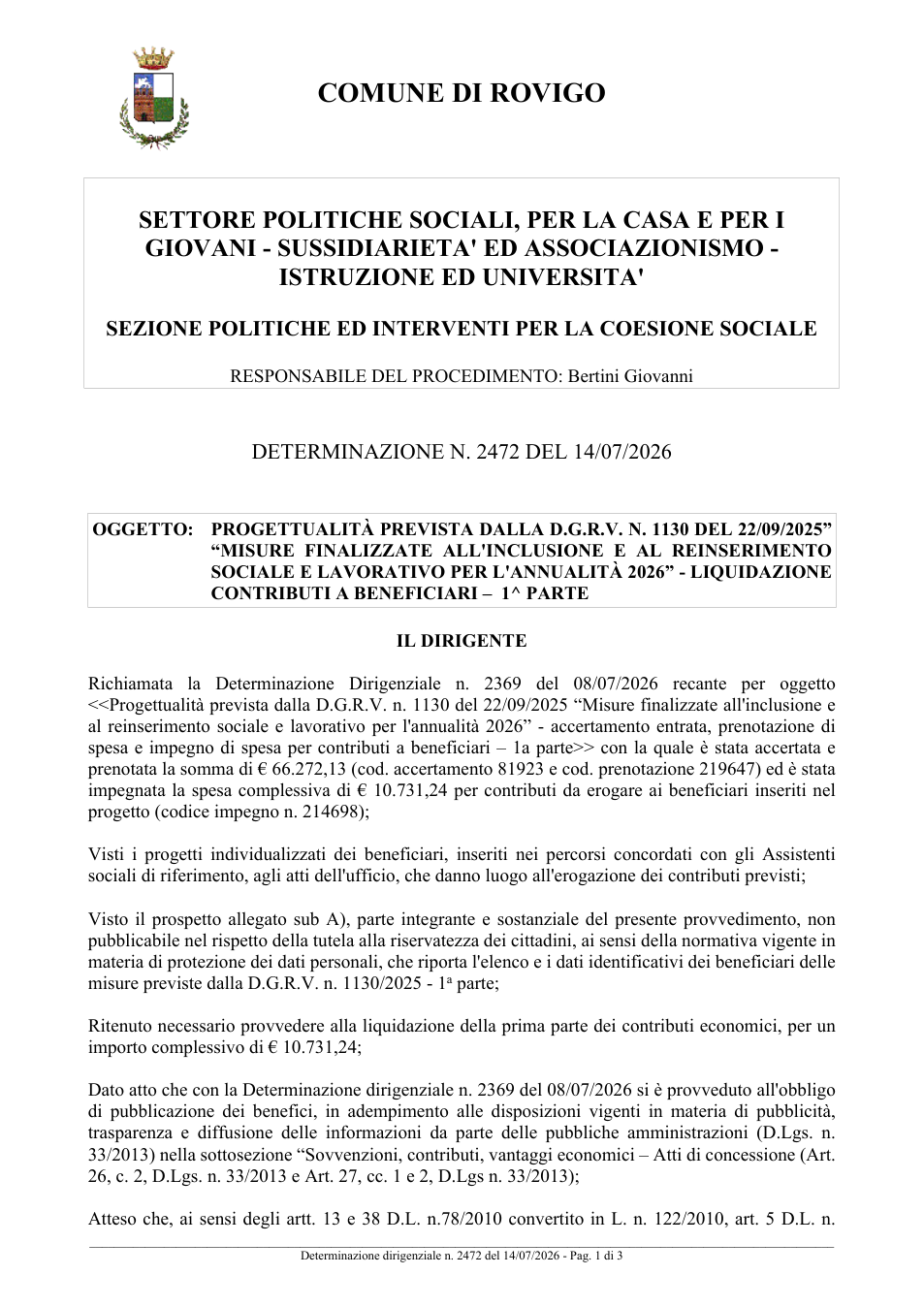 Pagina 1 del documento