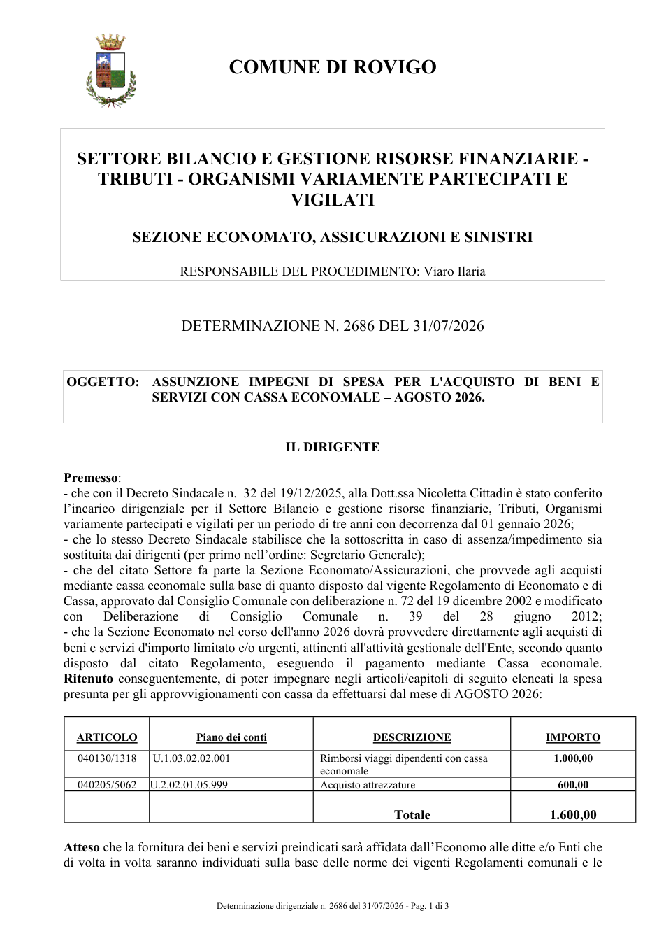 Pagina 1 del documento