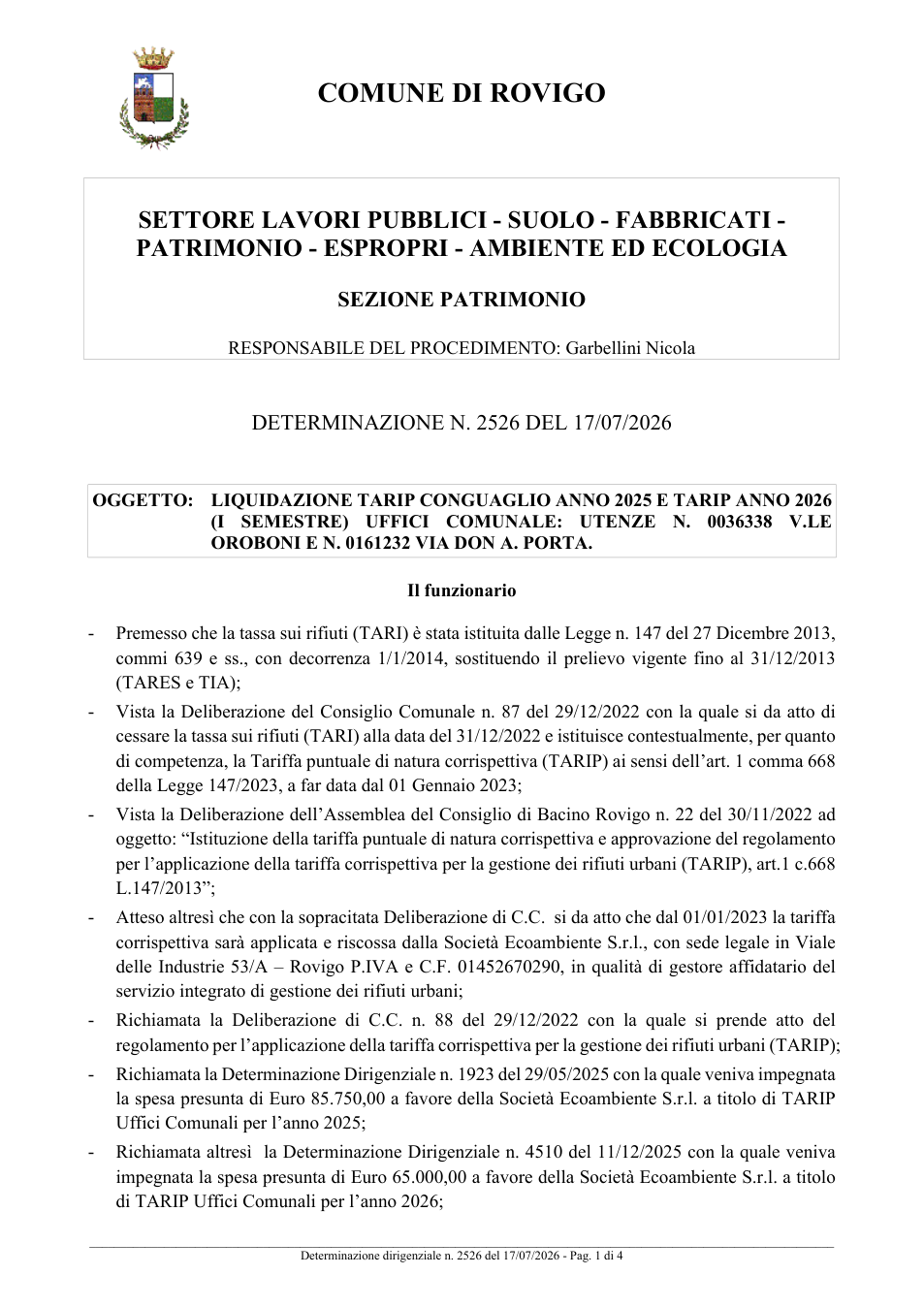 Pagina 1 del documento