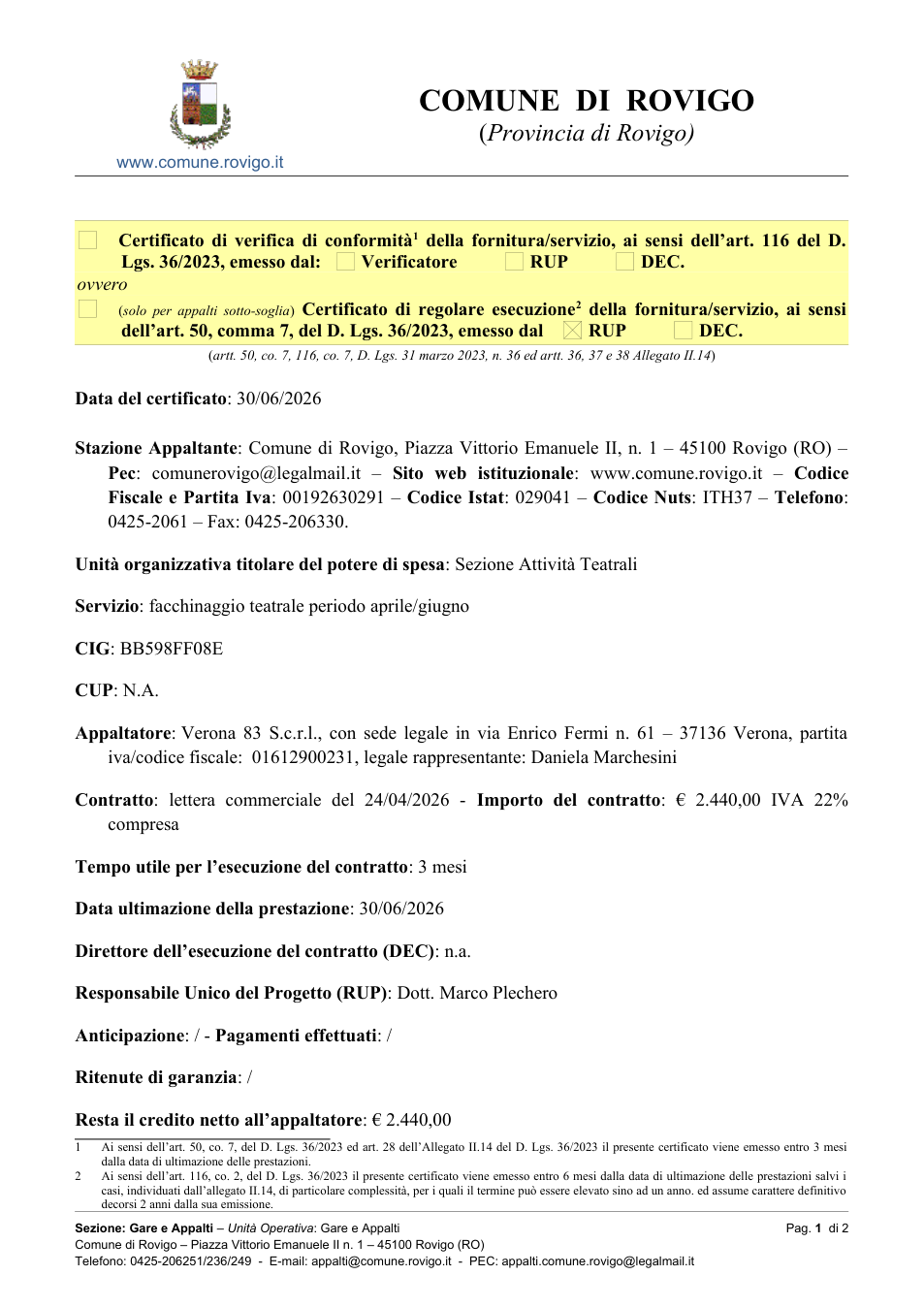 Pagina 1 del documento