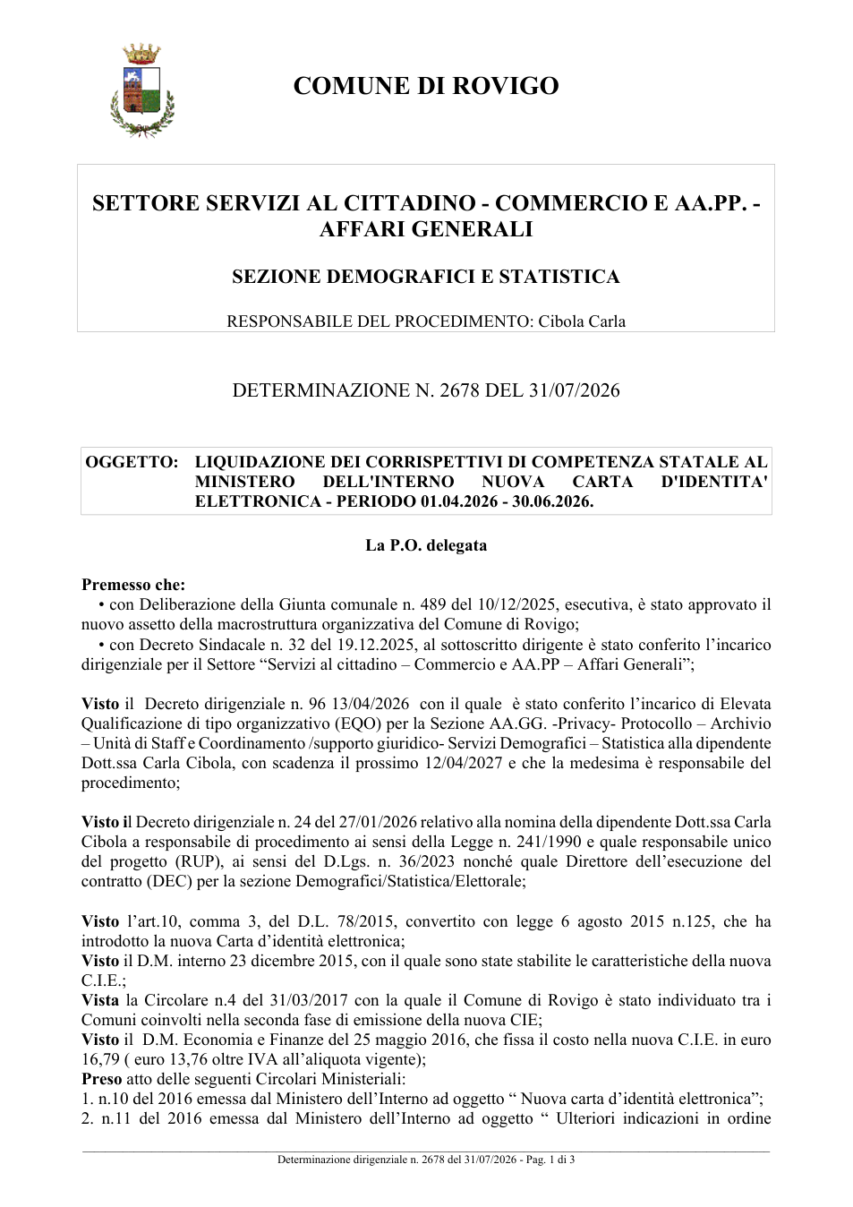 Pagina 1 del documento