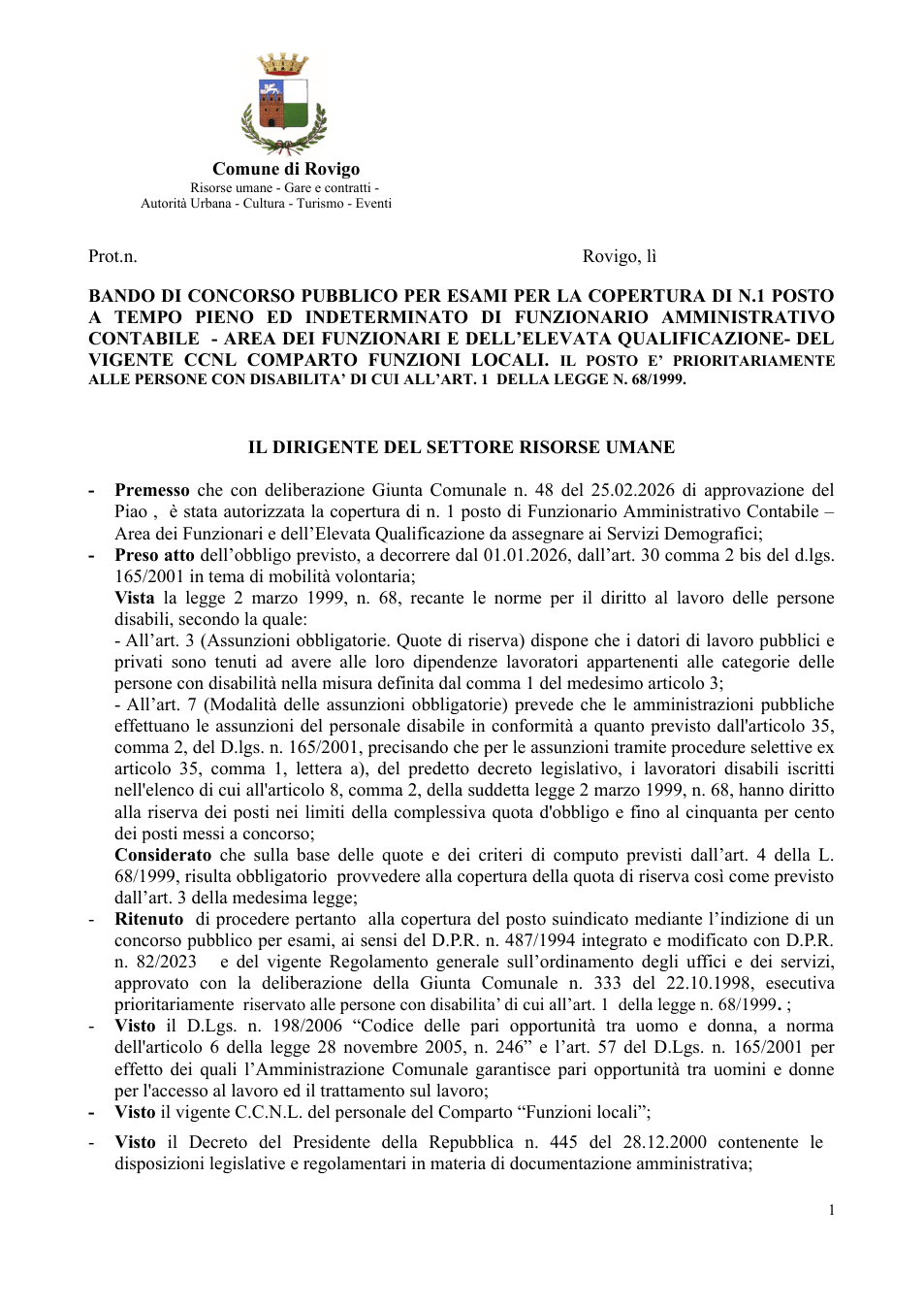 Pagina 1 del documento