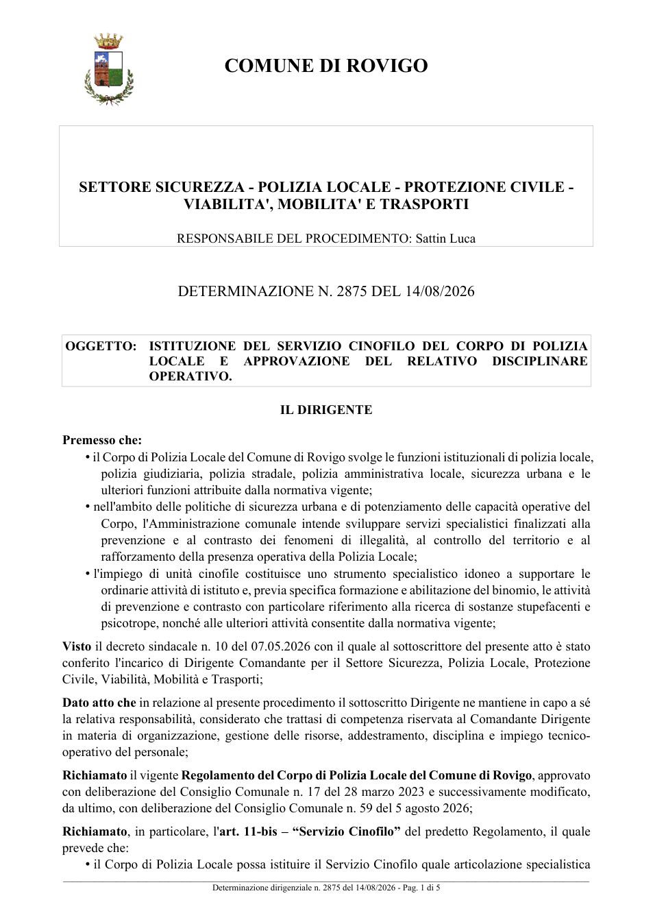 Pagina 1 del documento