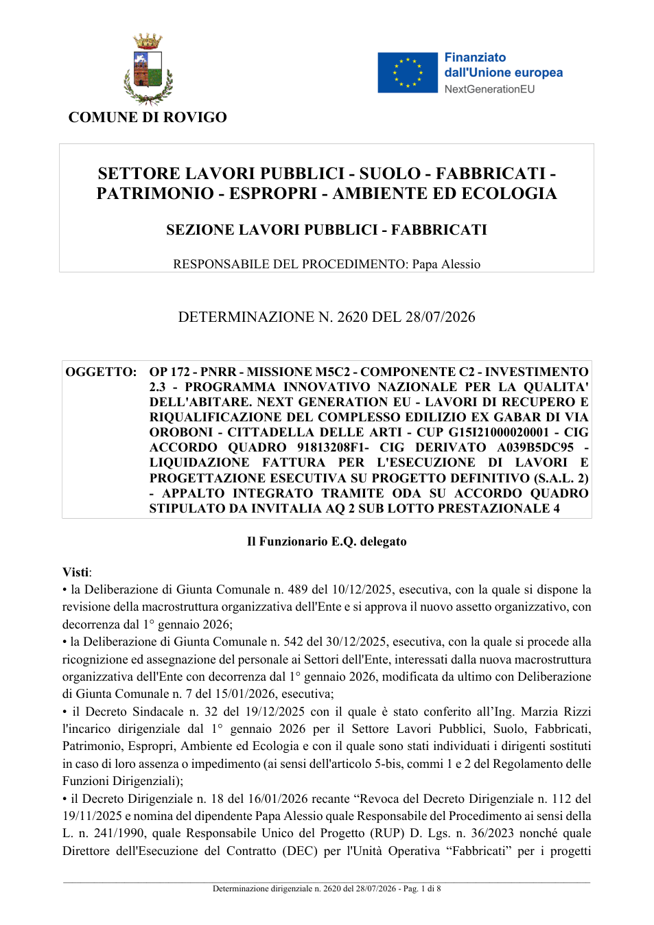 Pagina 1 del documento