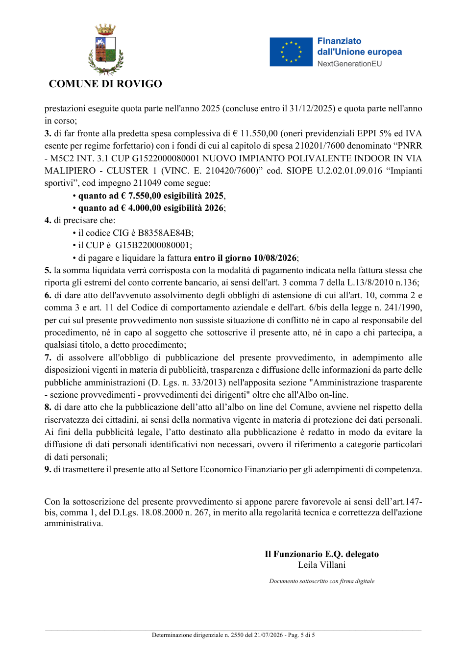 Pagina 5 del documento