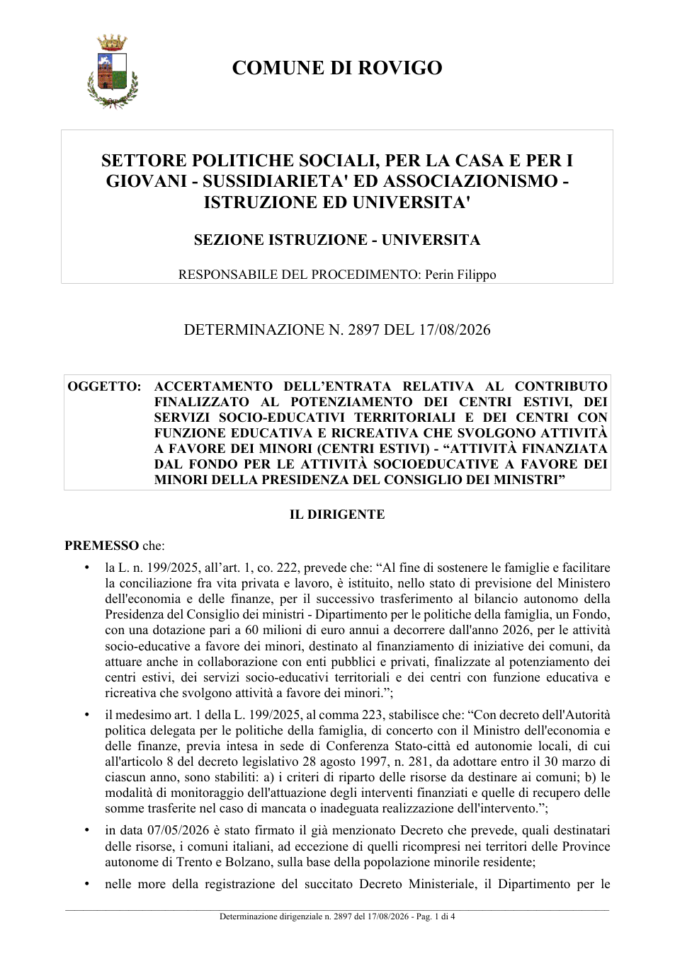 Pagina 1 del documento