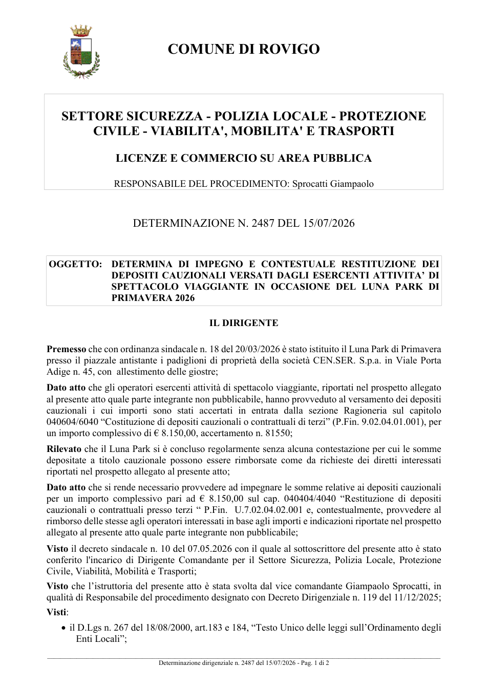 Pagina 1 del documento