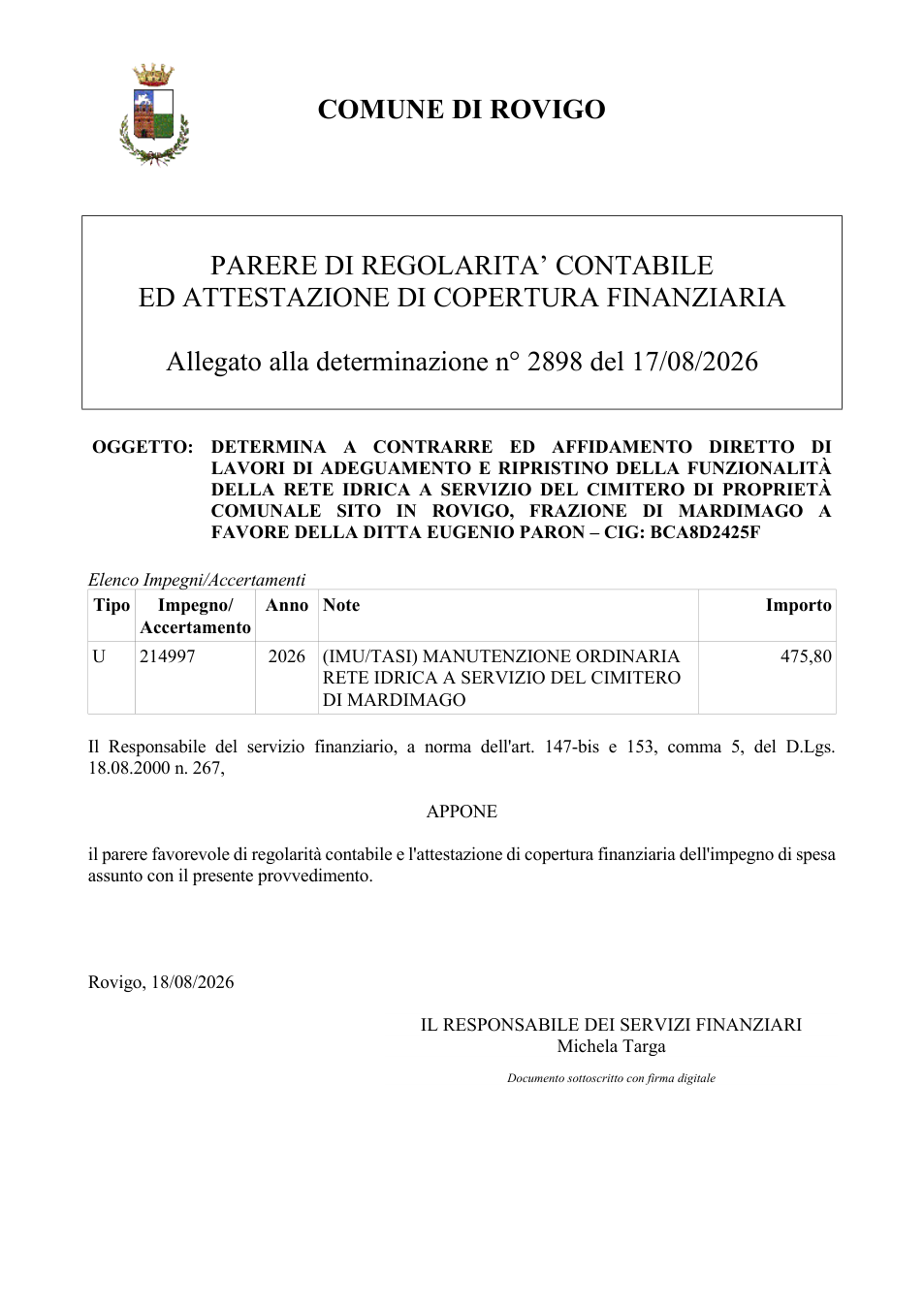 Pagina 1 del documento