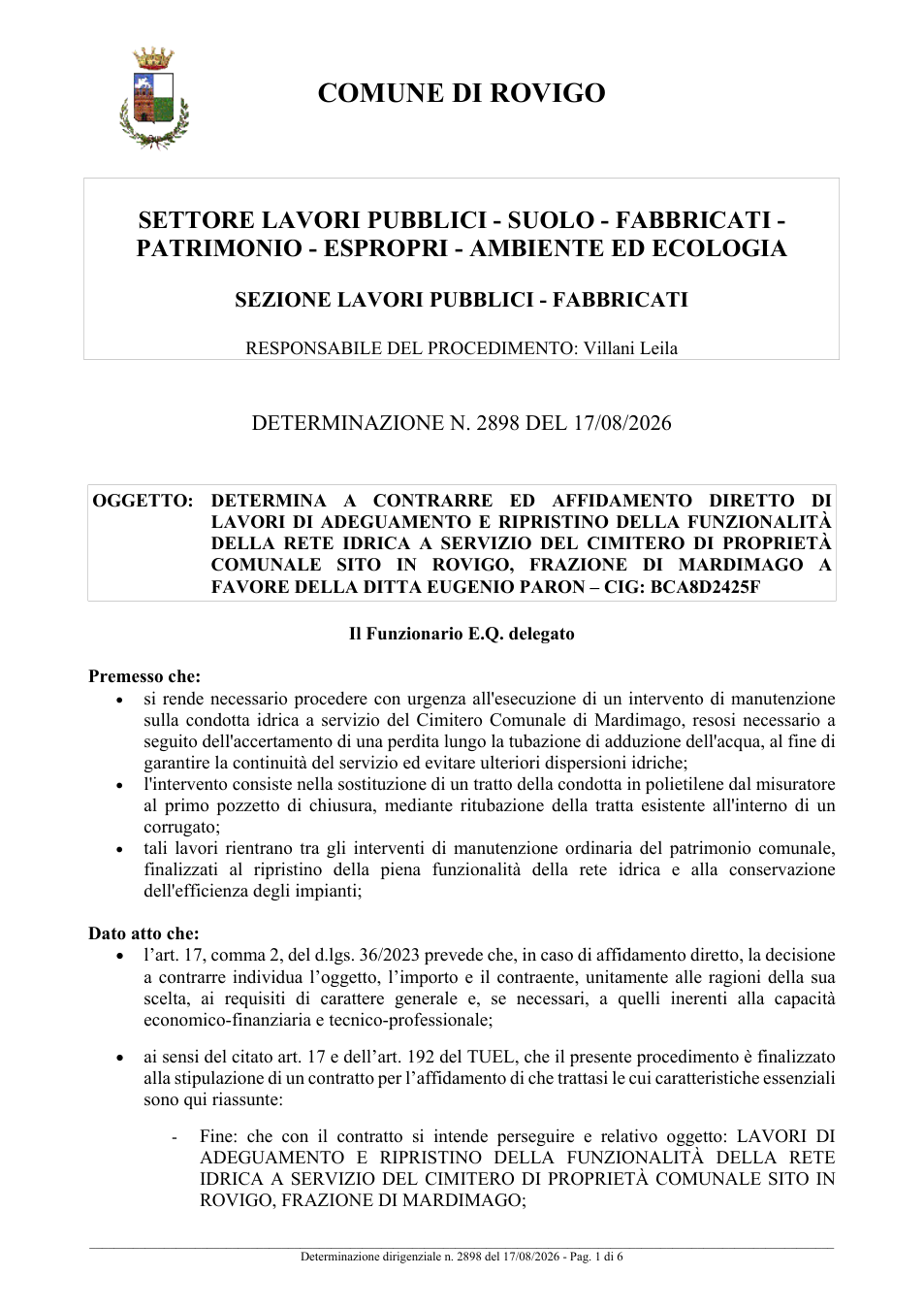 Pagina 1 del documento