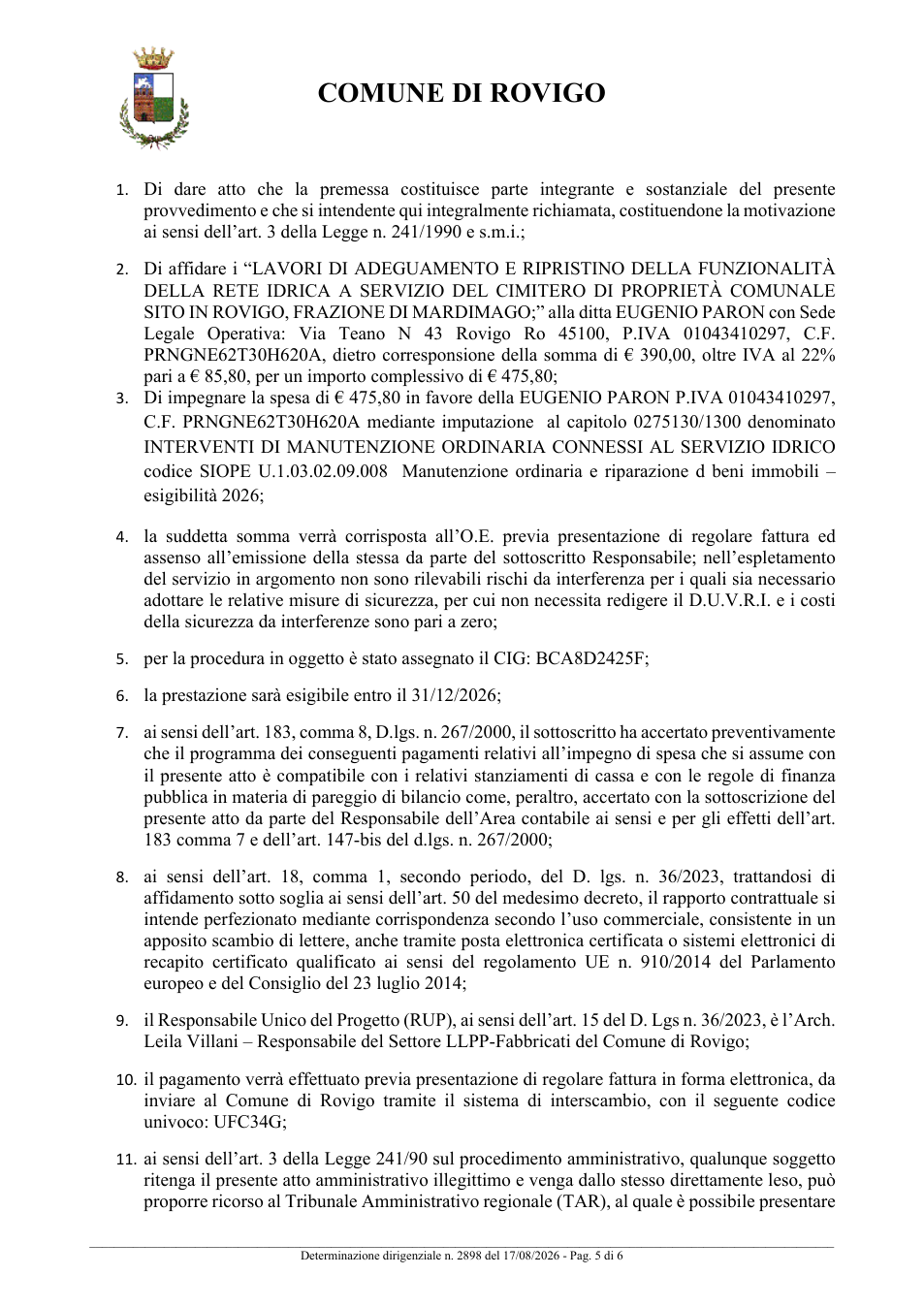Pagina 5 del documento