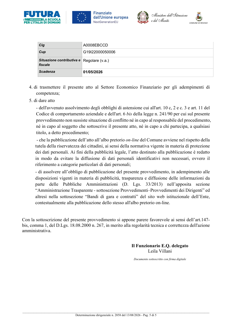 Pagina 5 del documento