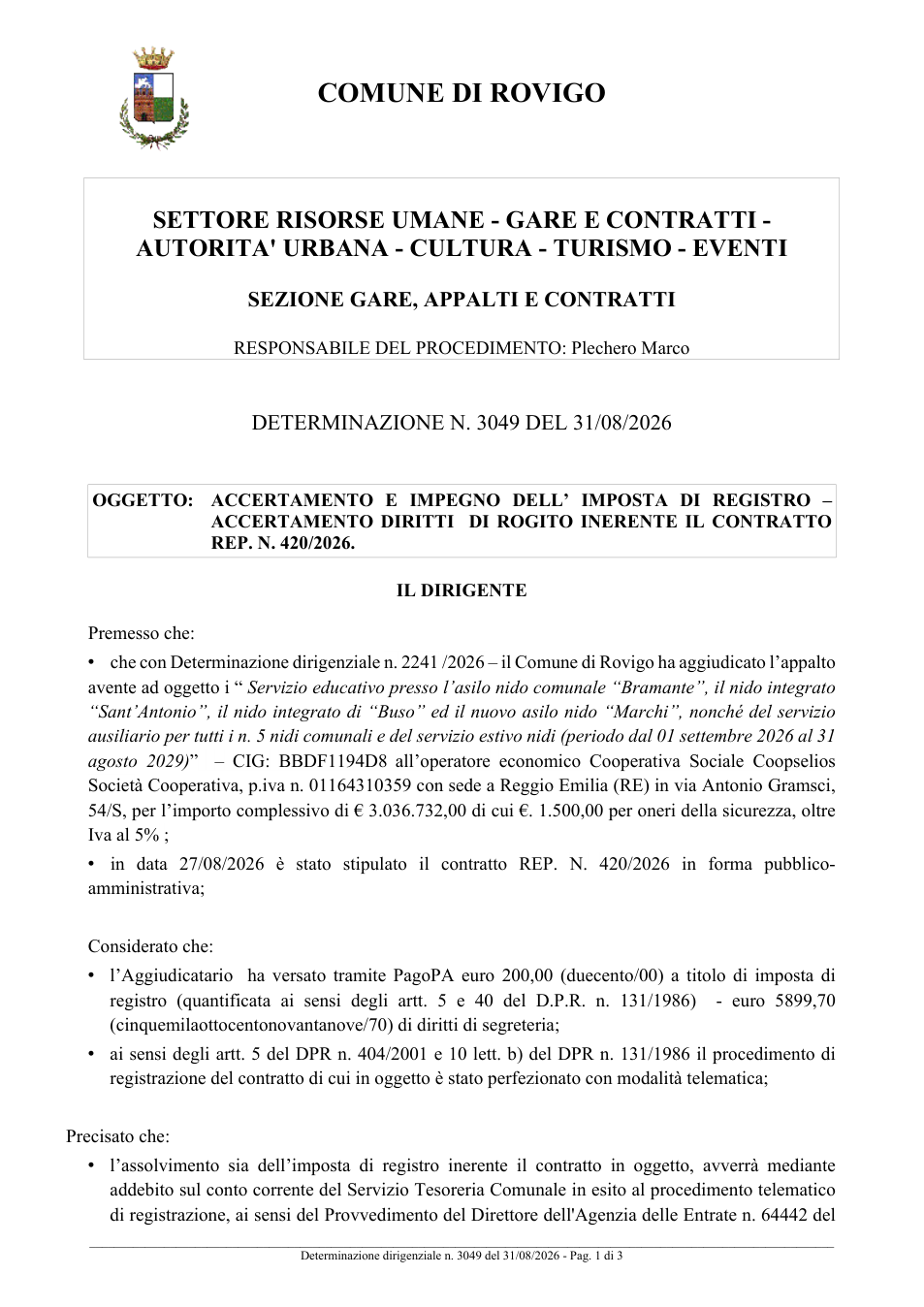 Pagina 1 del documento